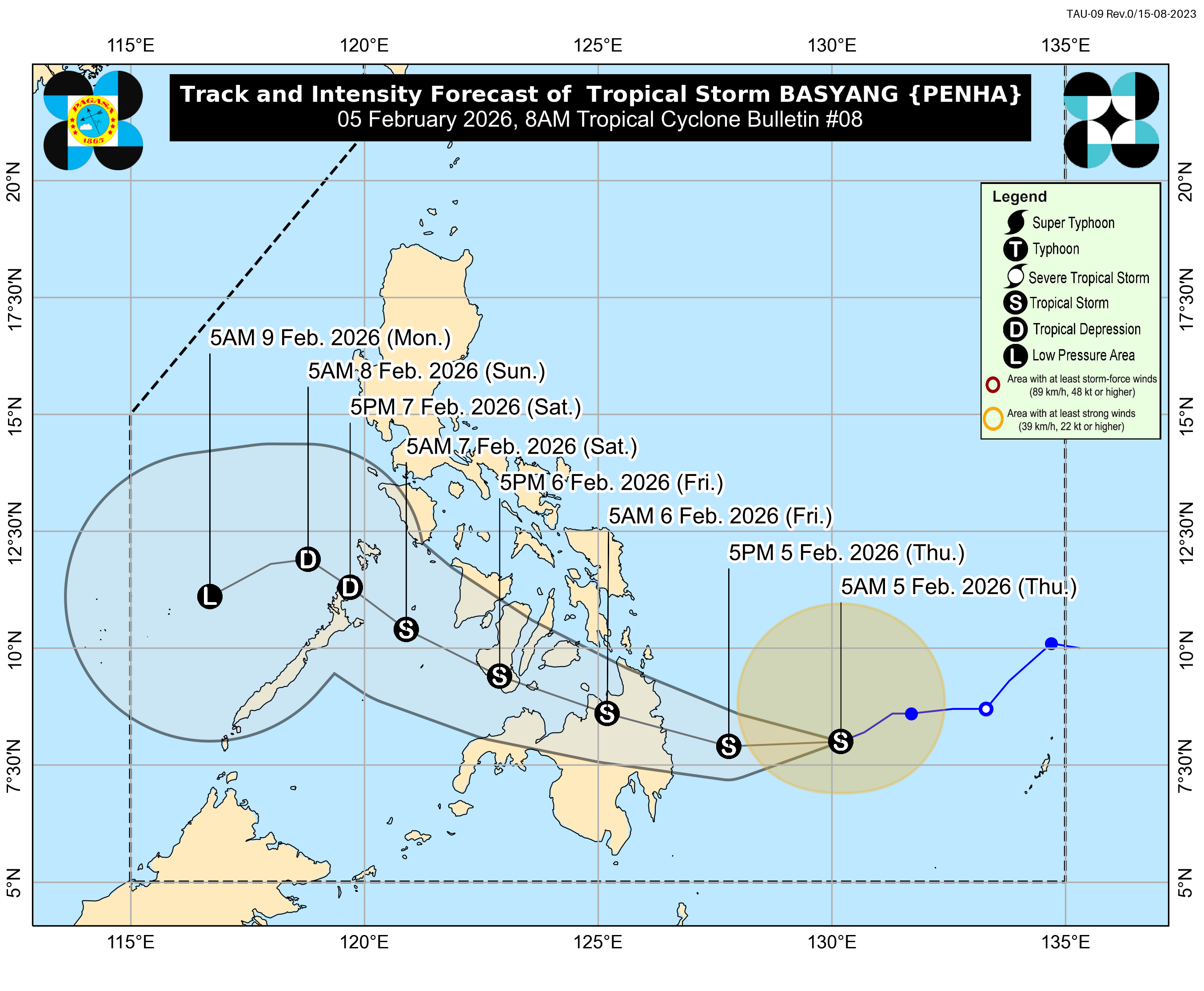 10 areas under Signal No. 2 as Basyang threatens Surigao del Sur