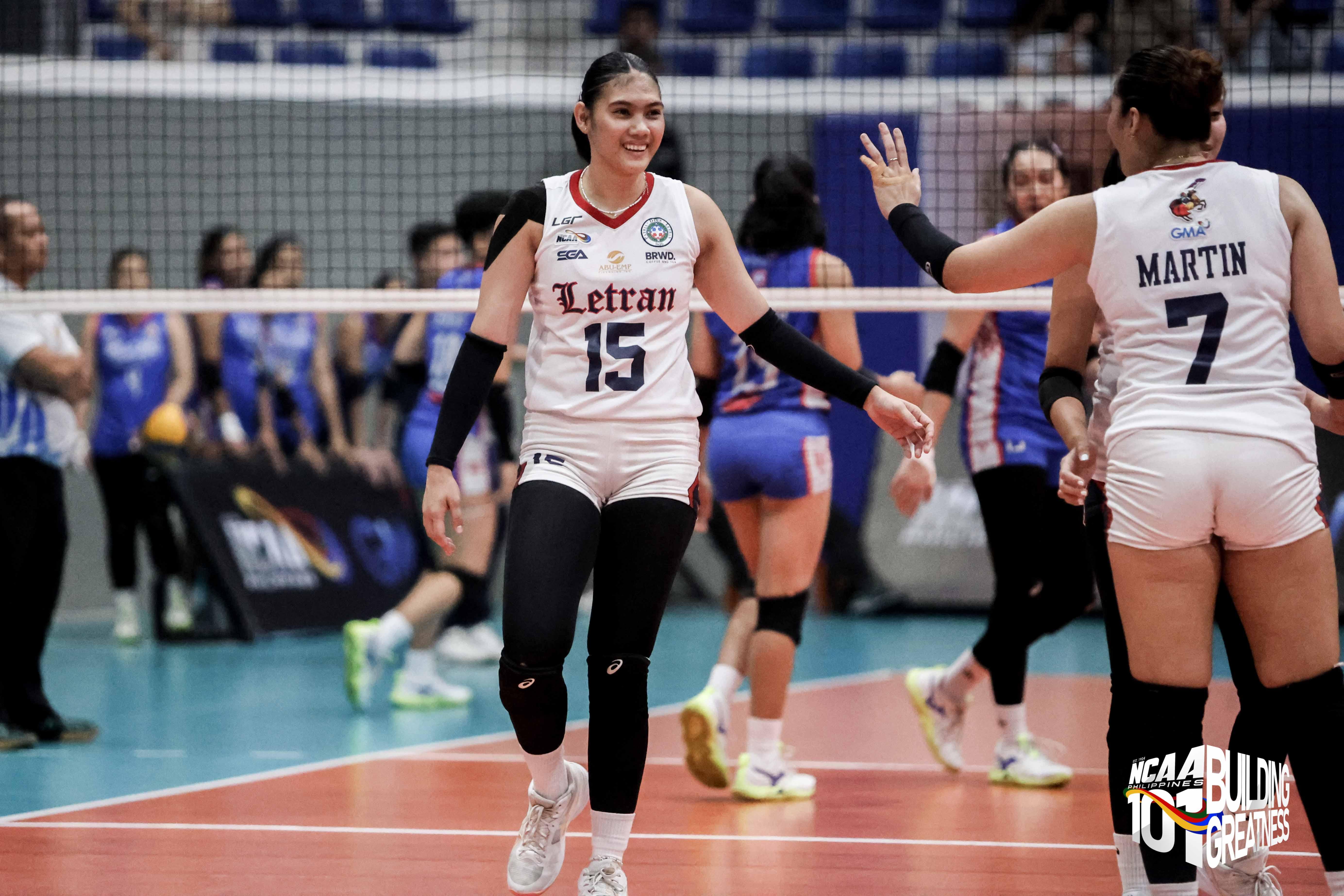 NCAA: Letran Lady Knights survive Arellano, near prelim sweep