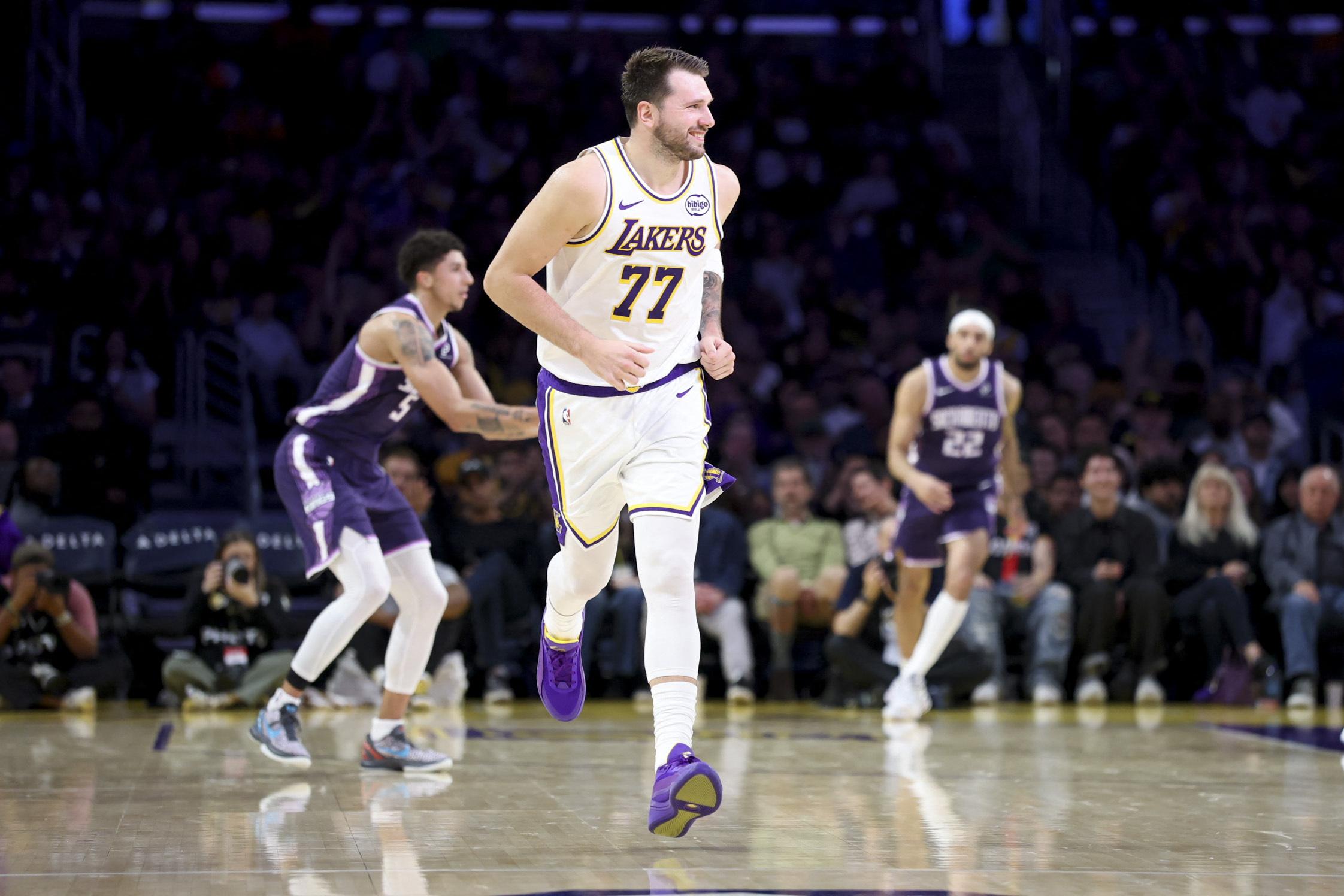 NBA: Luka Doncic of the Los Angeles Lakers