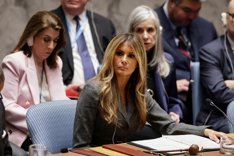 Melania Trump chairs UN meeting on children in conflict