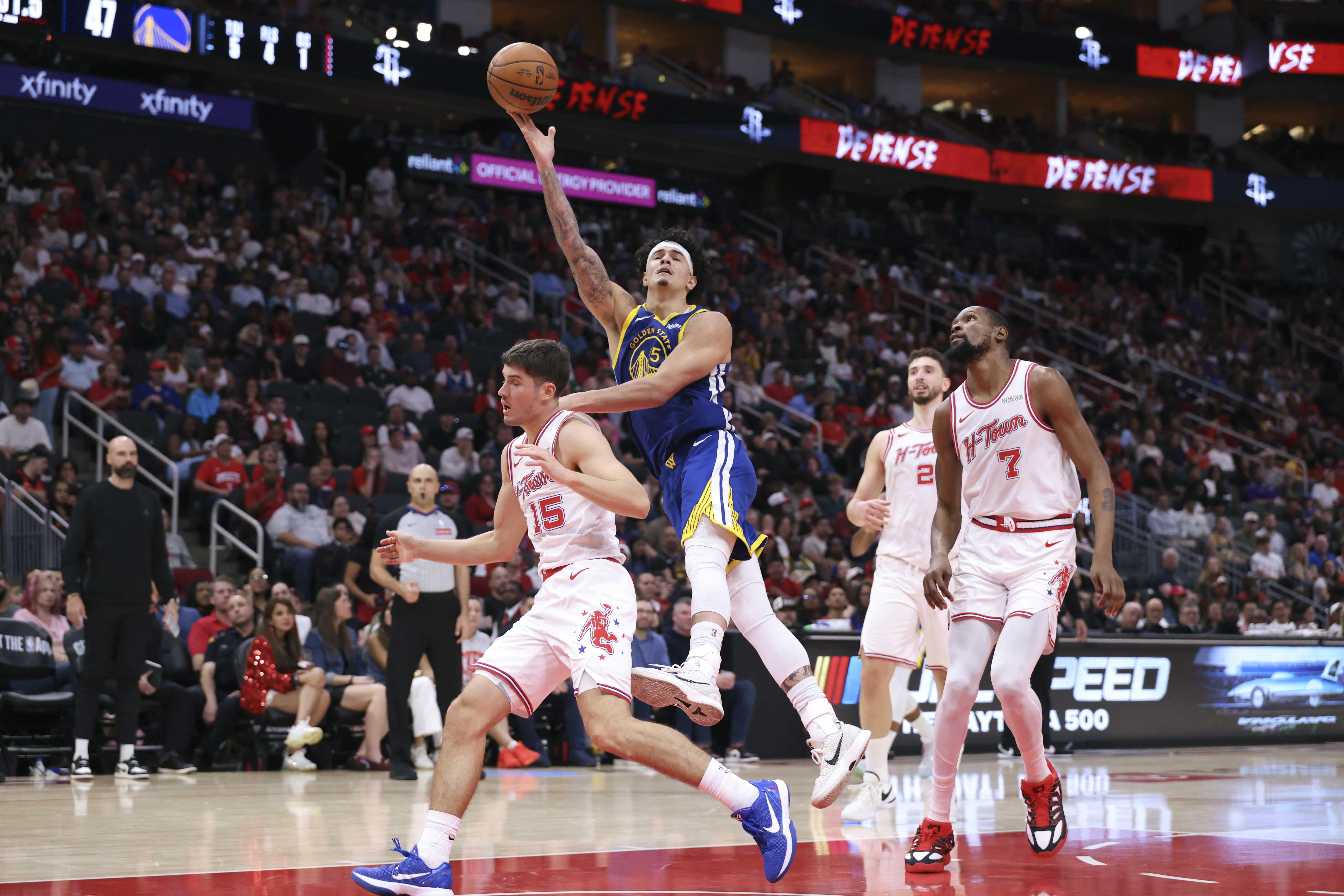 NBA: Short-handed Warriors outlast Rockets in OT