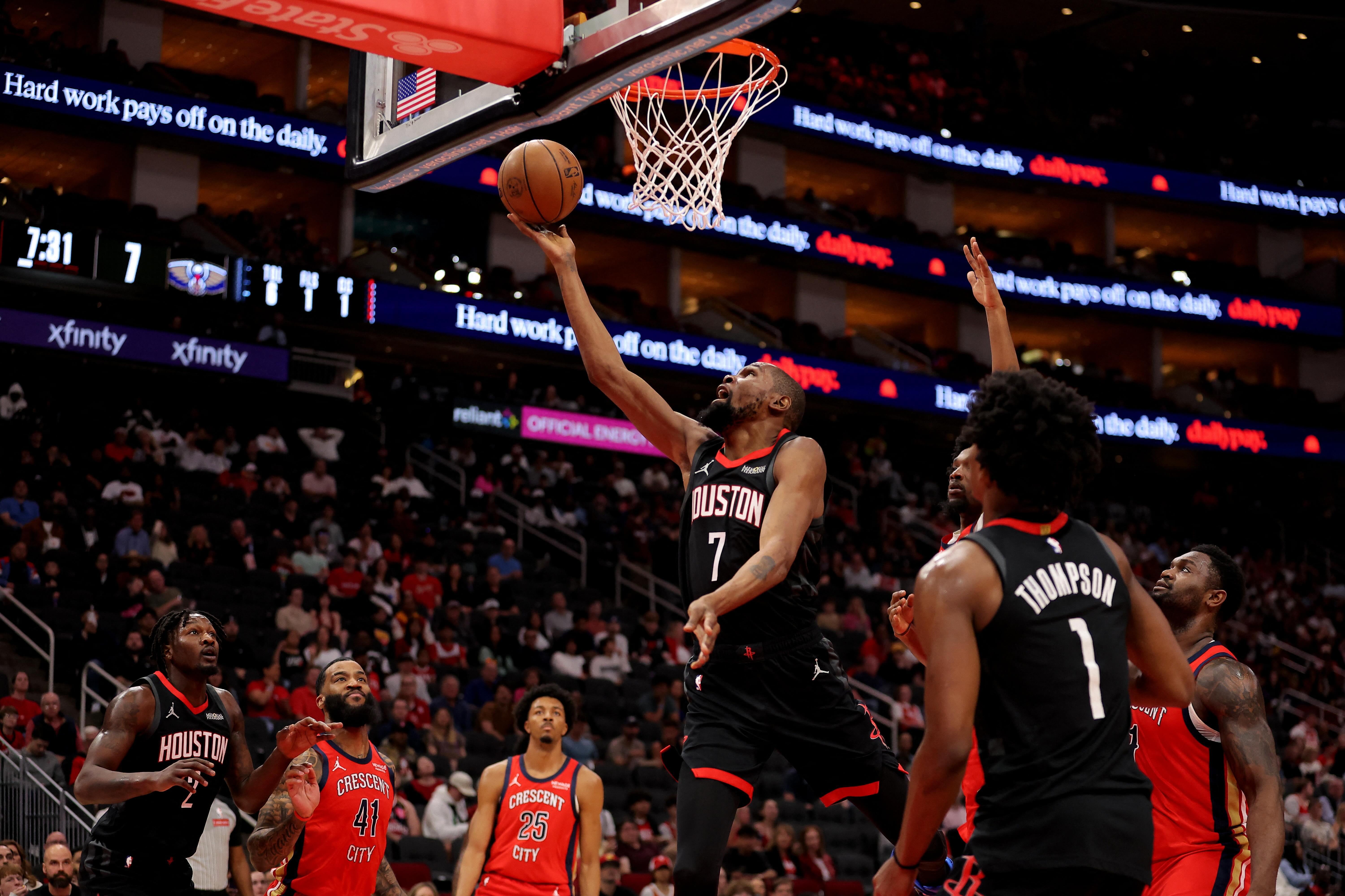 NBA: Rockets steal win after Pelicans' late collapse