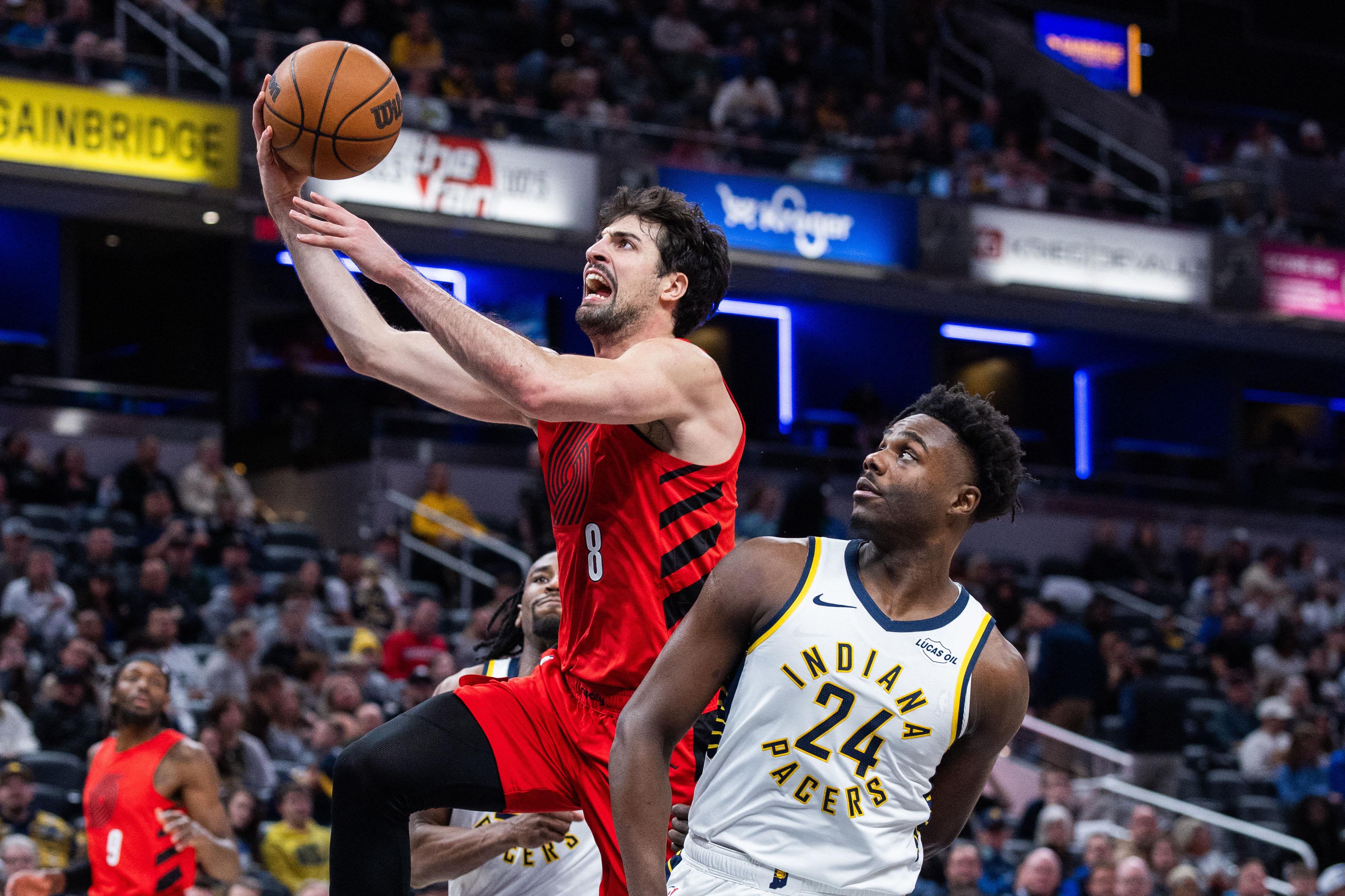 NBA: Trail Blazers survive late surge to extend Pacers' historic skid