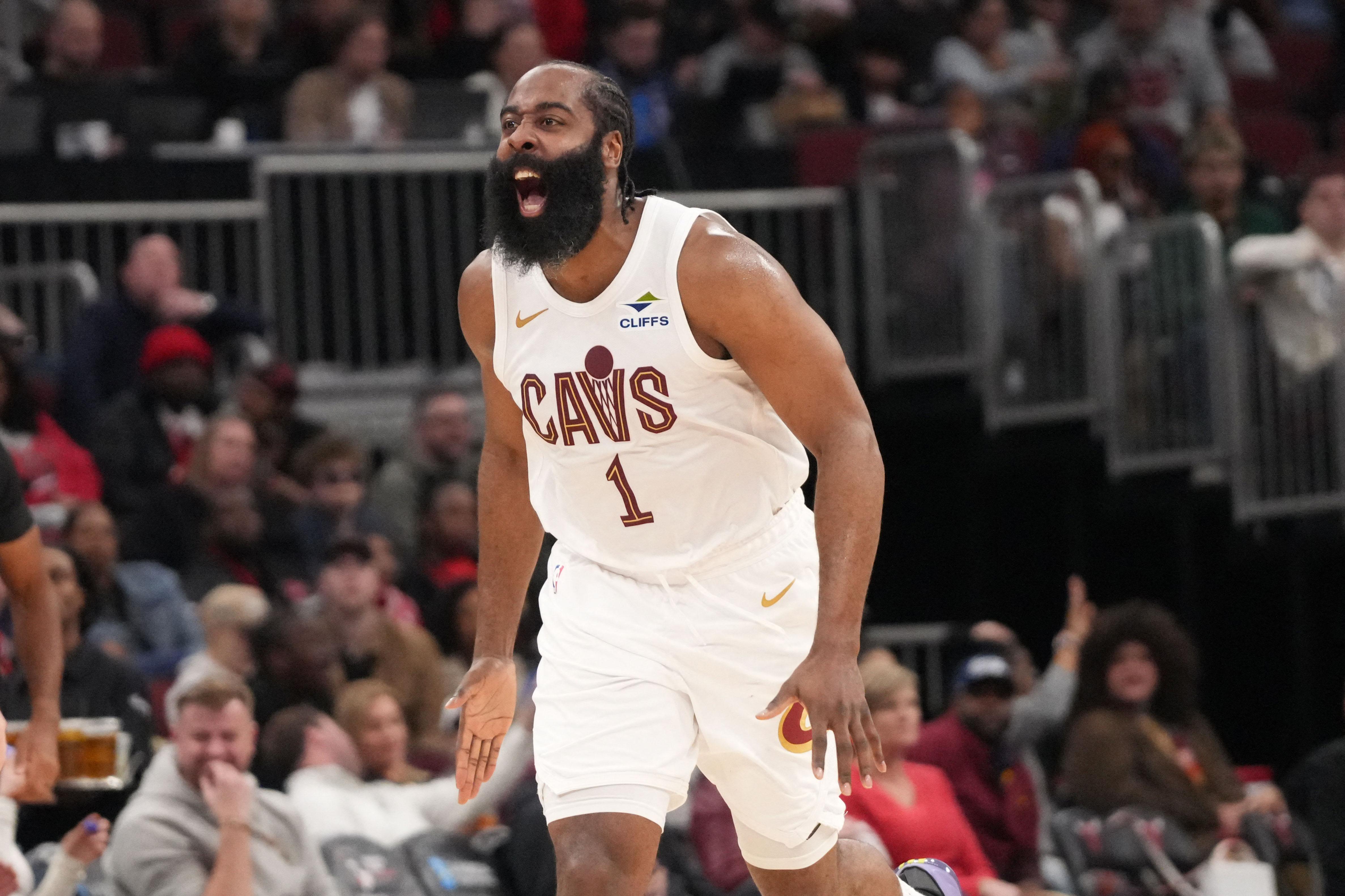NBA: James Harden scores 36 as Cavs hang on against Bulls