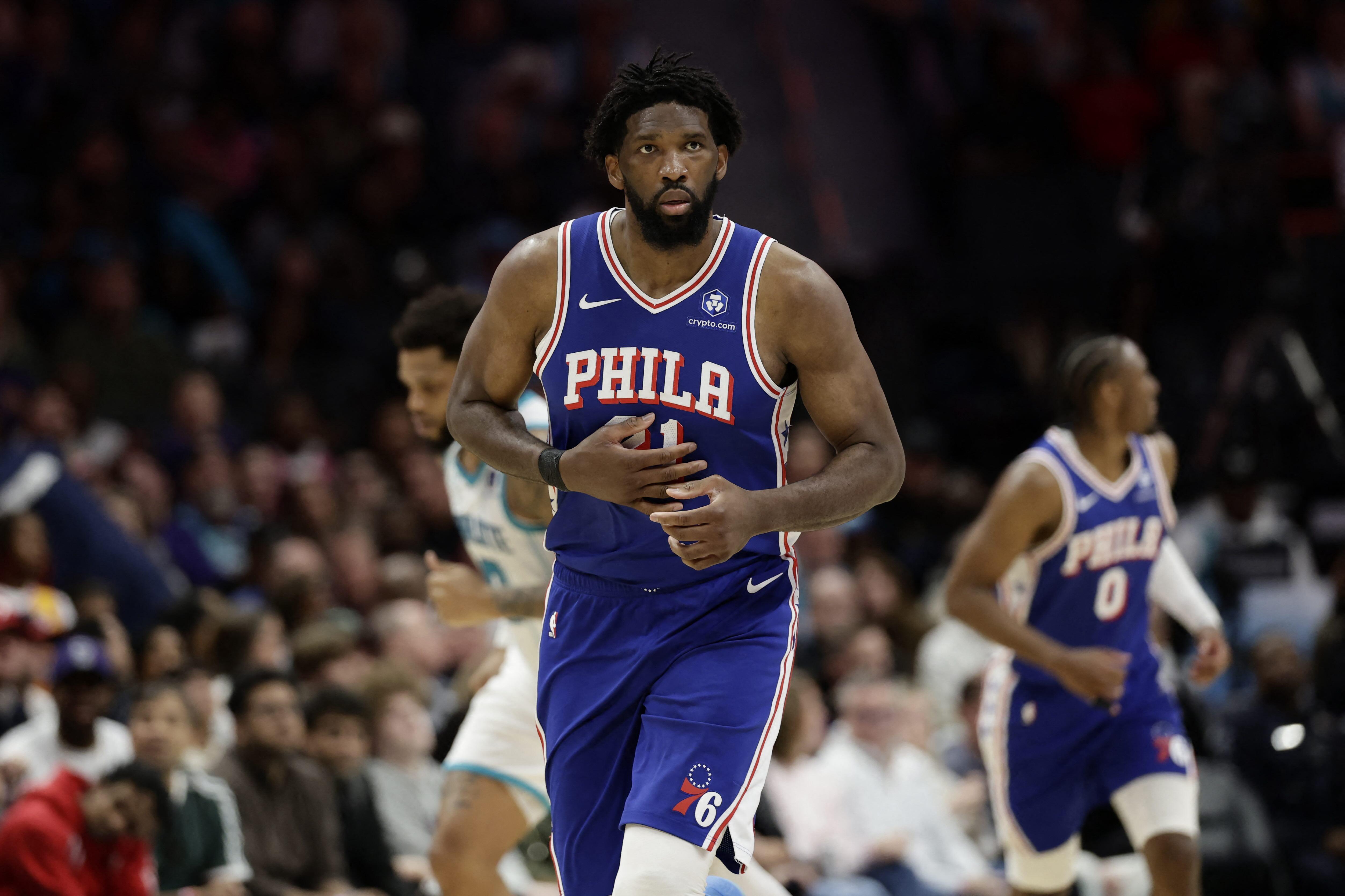 NBA: Joel Embiid, 76ers surge to win, end Hornets' 5-game streak