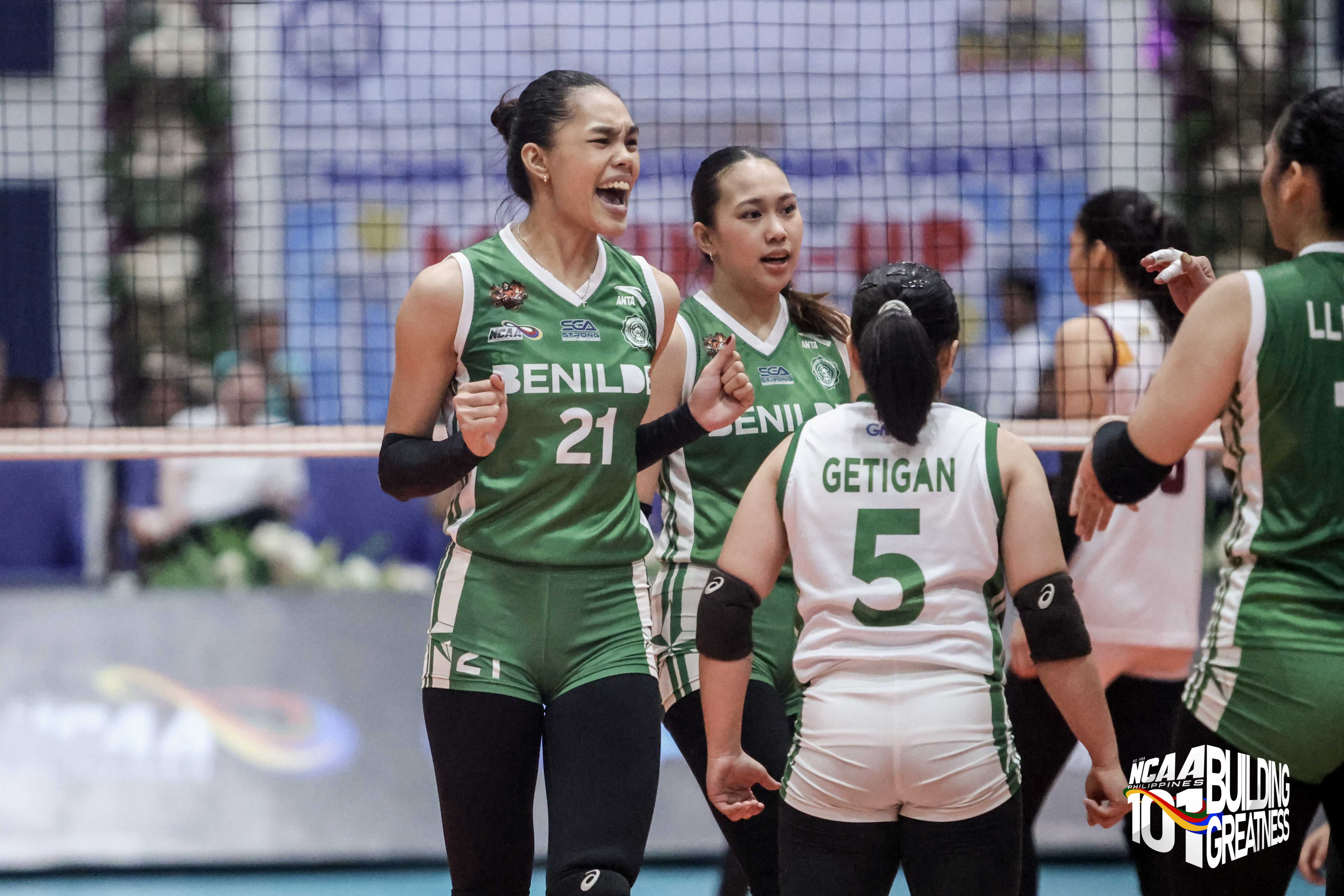 NCAA: Benilde outlasts Perpetual, inches closer to fifth straight women’s volleyball finals
