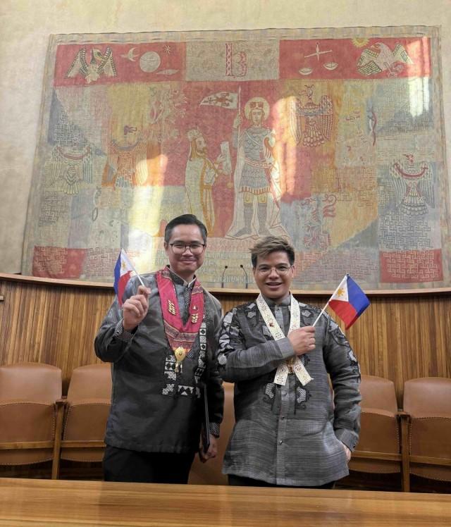 Independent journalists Andy Pe&Atilde;&plusmn;afuerte III and Jay-vee Marasigan Pangan graduated from the Mundus Journalism program at Charles University in December 2024. Photo: Andy Pe&Atilde;&plusmn;afuerte III 