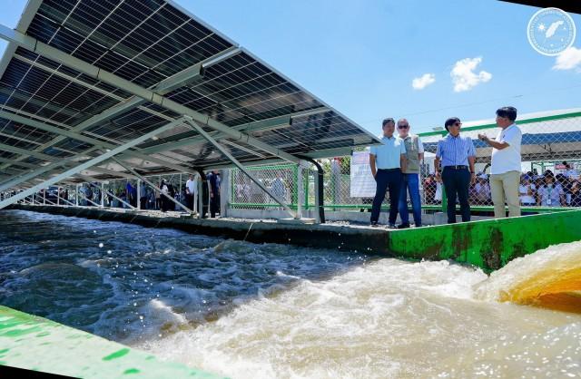 President Ferdinand Marcos Jr. inspects a Solar-Powered Irrigation Project (SPIP) in Camarines Sur on Monday, March 23, 2026. (Photo from Presidential Communications Office Facebook page)