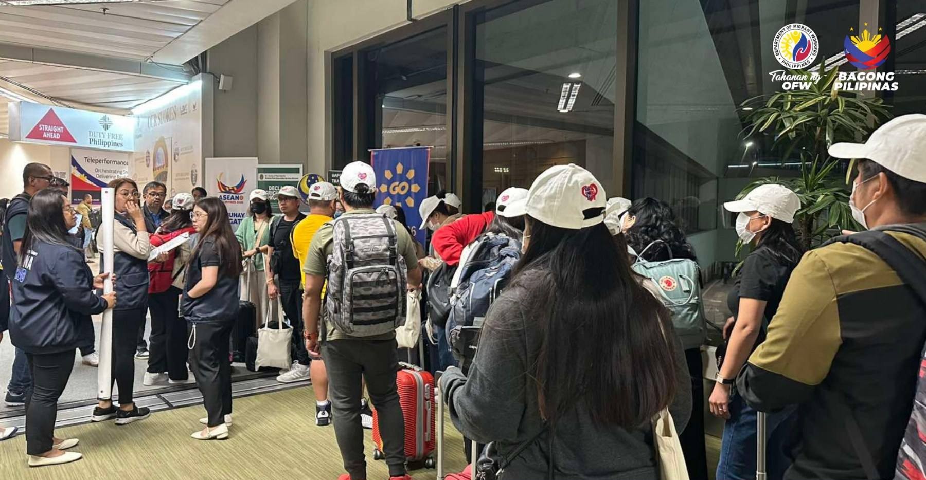 Arrival of 5th batch of Filipino repatriates from Israel