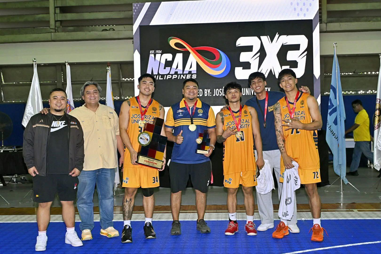 NCAA: JRU completes 3-peat in 3x3 as Mangubat delivers game-winner; Light Bombers prevail