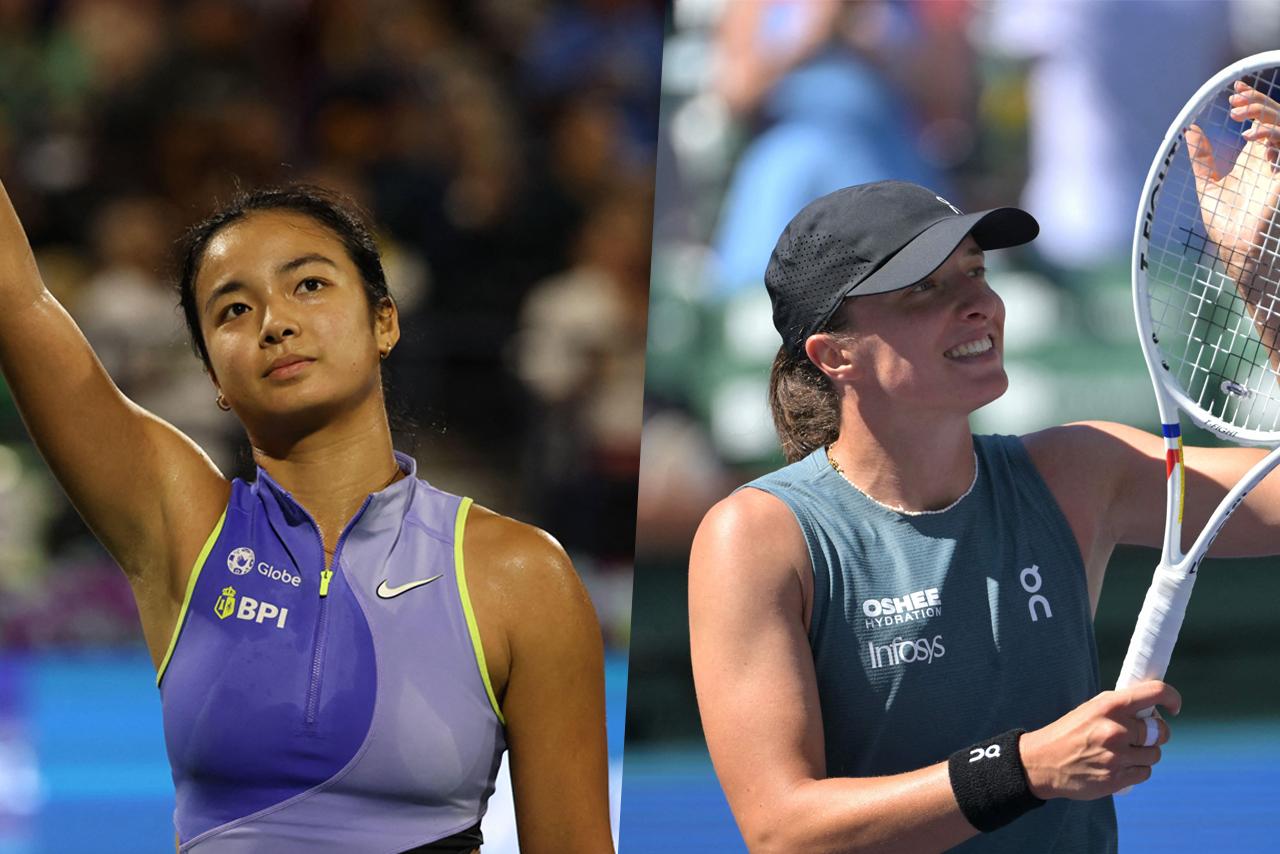 Alex Eala at the Dubai Tennis Championship and Iga Swiatek at the Indian Wells Open
