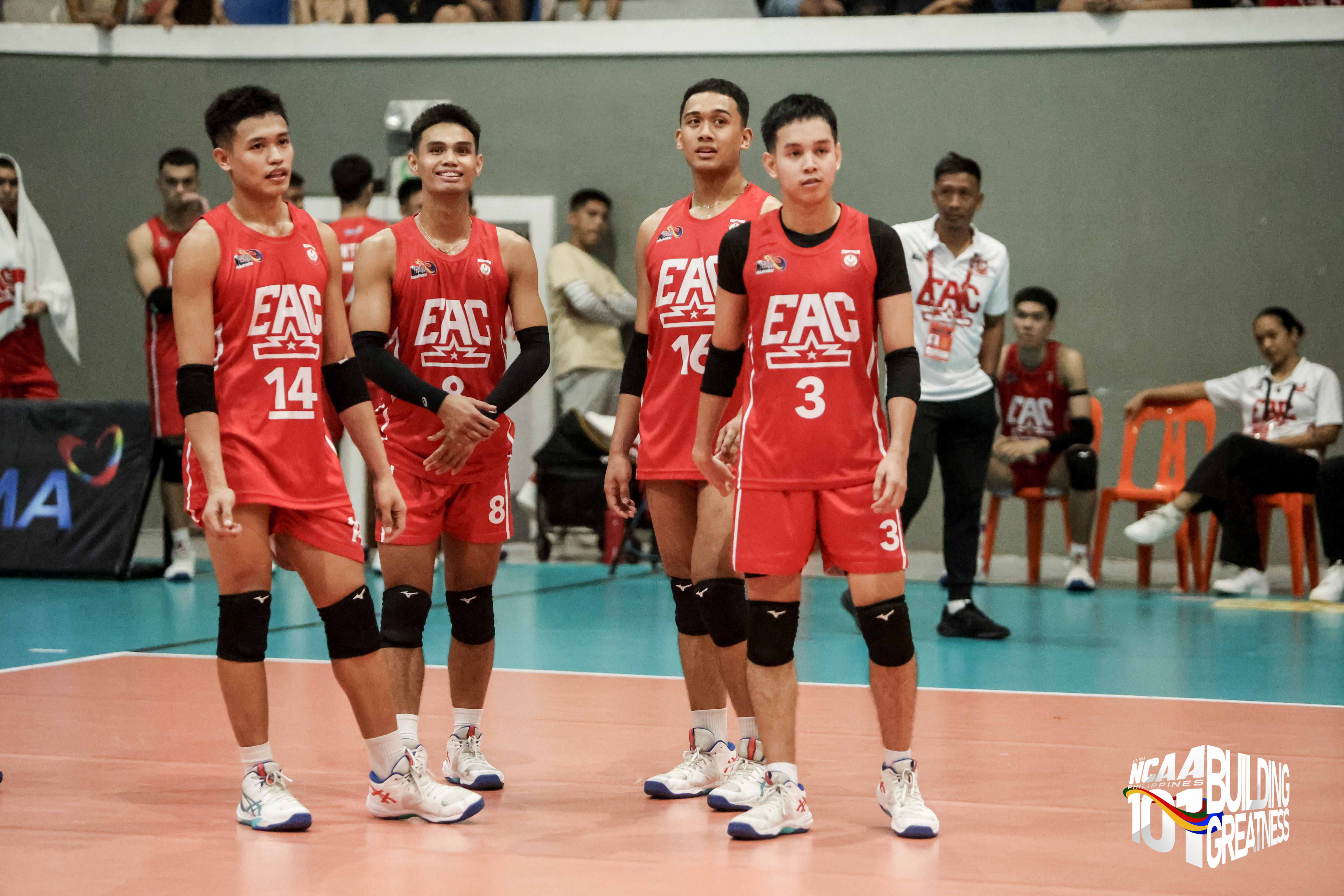NCAA: EAC shrugs off slow start en route to sweep of LPU in men's volleyball