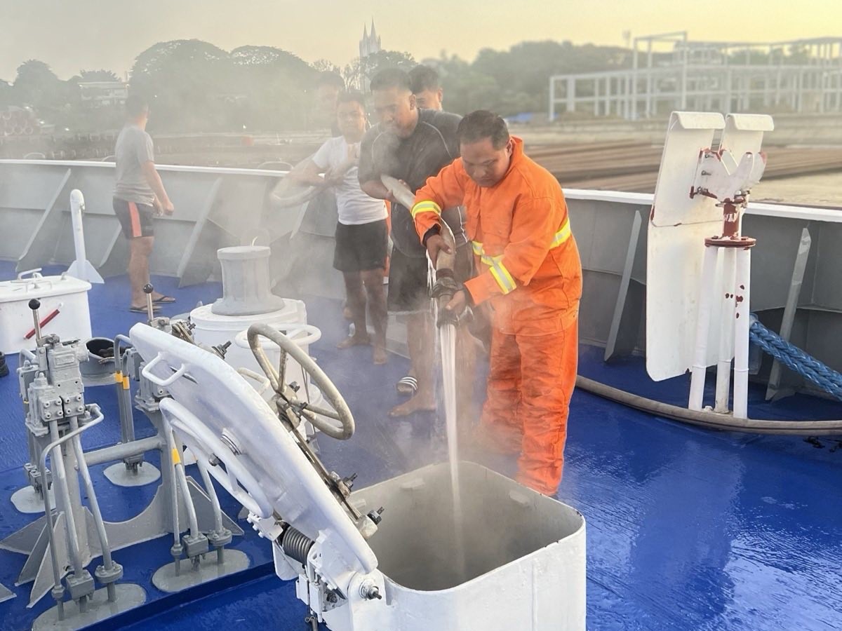 Fire hits PCG’s BRP Cape Engano in Palawan