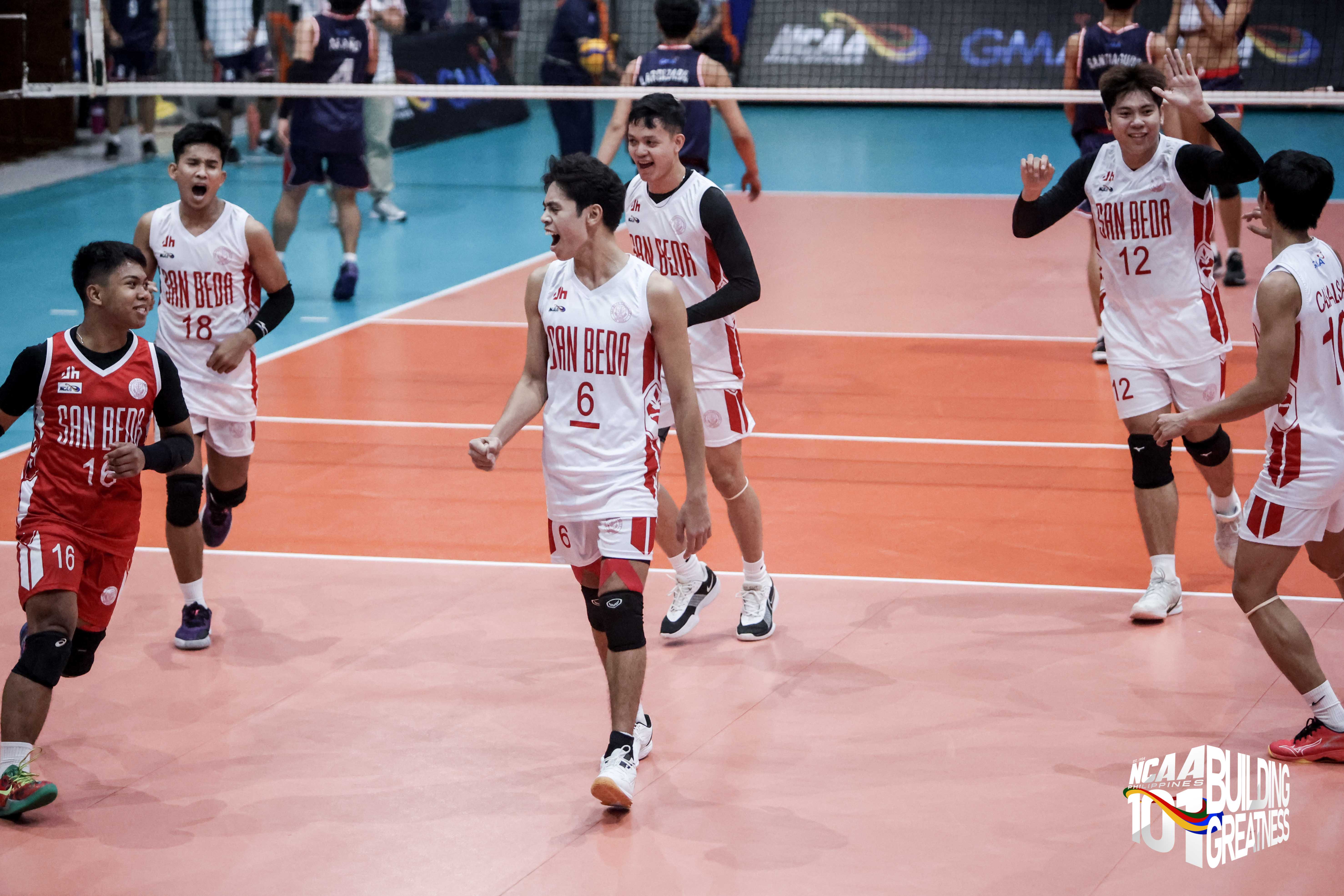 NCAA: San Beda dumps short-handed Letran to book QF slot in men's volleyball