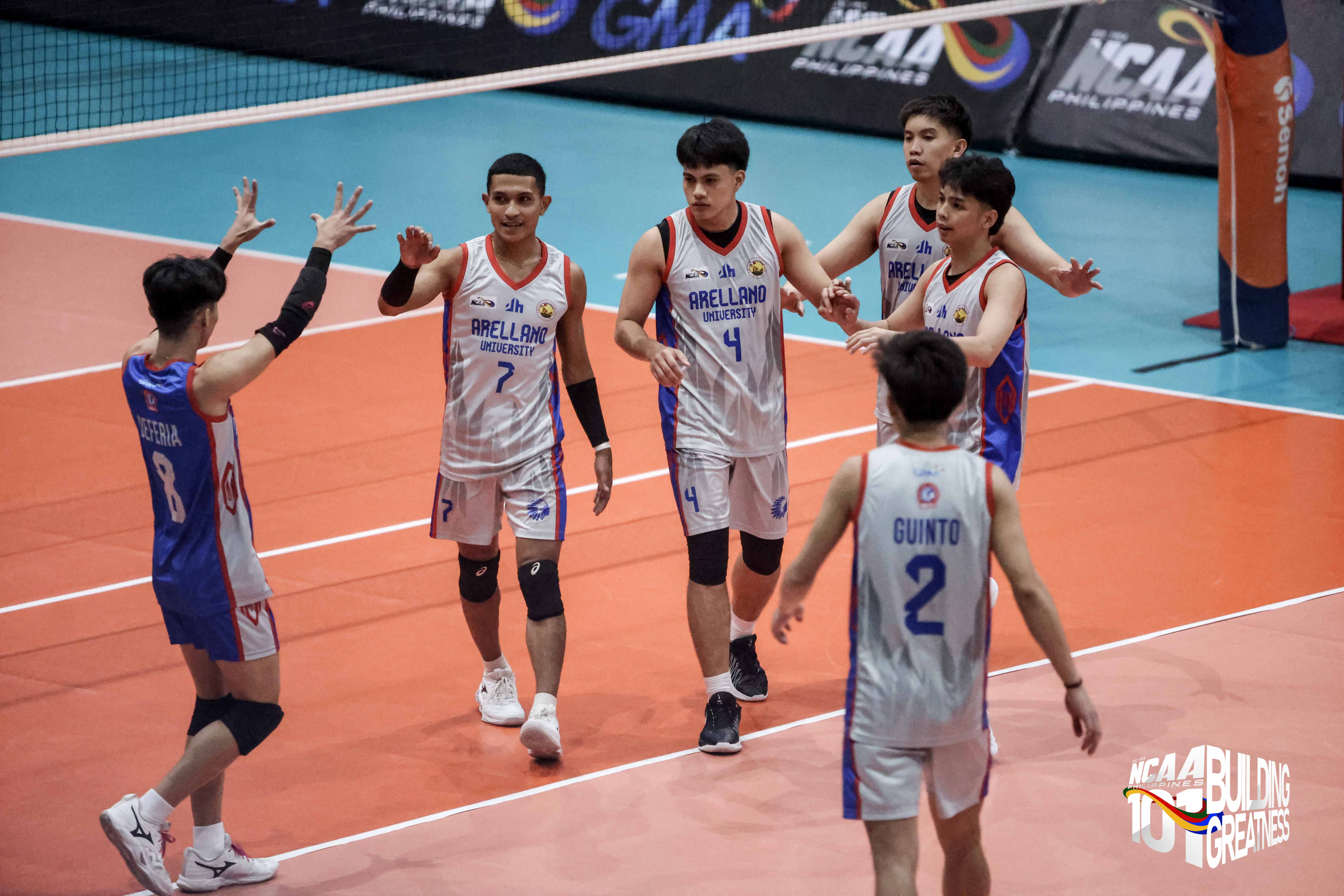 NCAA: Arellano rolls past San Sebastian, advances to men’s volleyball Final Four