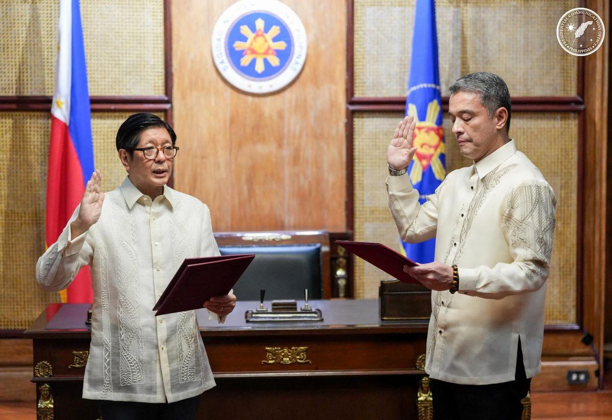 Juan Miguel Cuna takes oath as DENR acting secretary