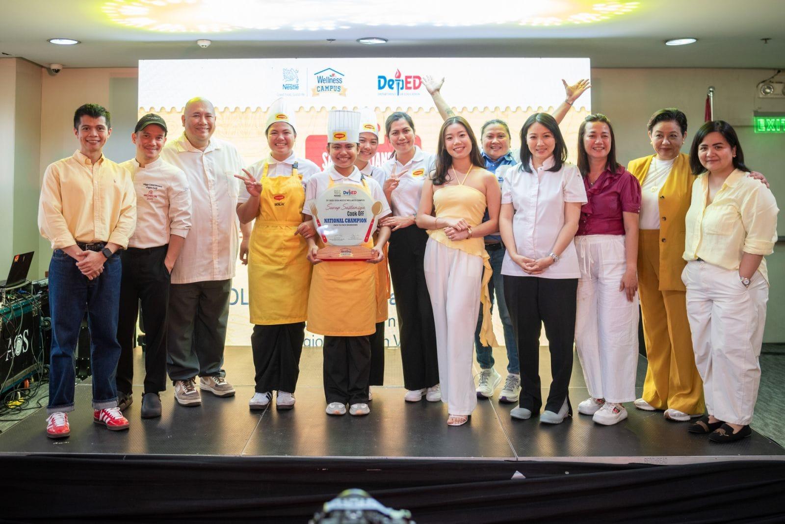 Concepcion National High School of Region VIII bagged the top spot in the MAGGI Sarap Sustansya National Cook-Off