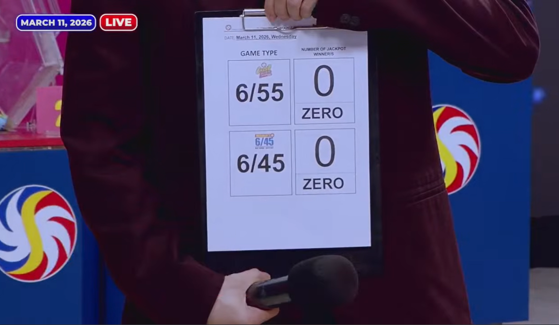 No jackpot winners for March 11 major lotto draws, says PCSO