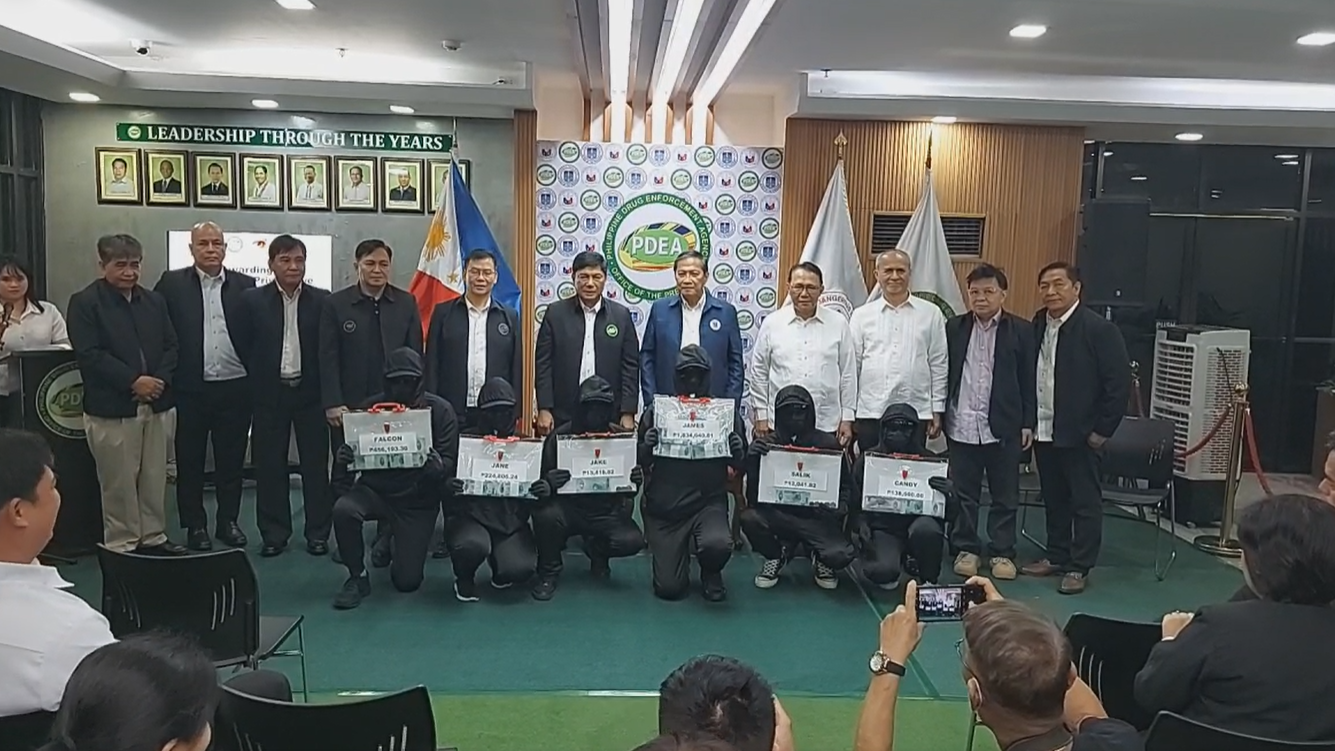 PDEA gives P7.4M reward to 31 tipsters who helped anti-drug ops