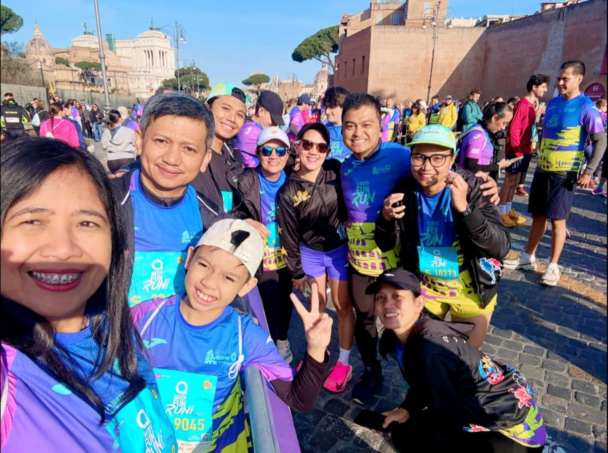 Pinoys join Rome fun run for community, sustainability