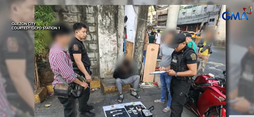 Nadisgrasyang rider na tinulungan ng pulis, inaresto nang mahulihan ng baril, shabu