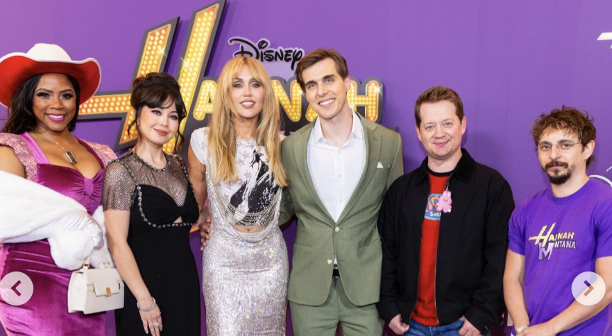 Miley Cyrus reunites with 'Hannah Montana' cast for 20th anniversary celebration