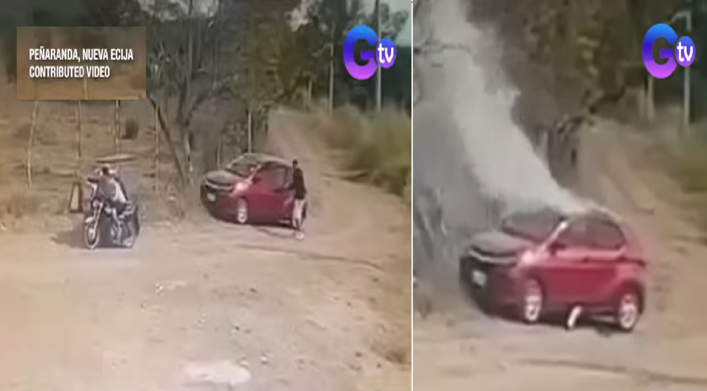 Pagsunog sa kotse na may nakitang 2 bangkay sa Nueva Ecija, nahuli-cam