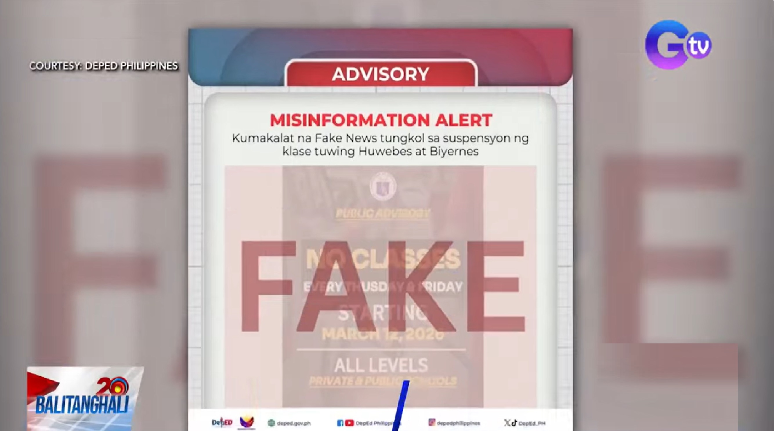 DepEd: Hindi totoong suspendido ang mga klase tuwing Huwebes at Biyernes