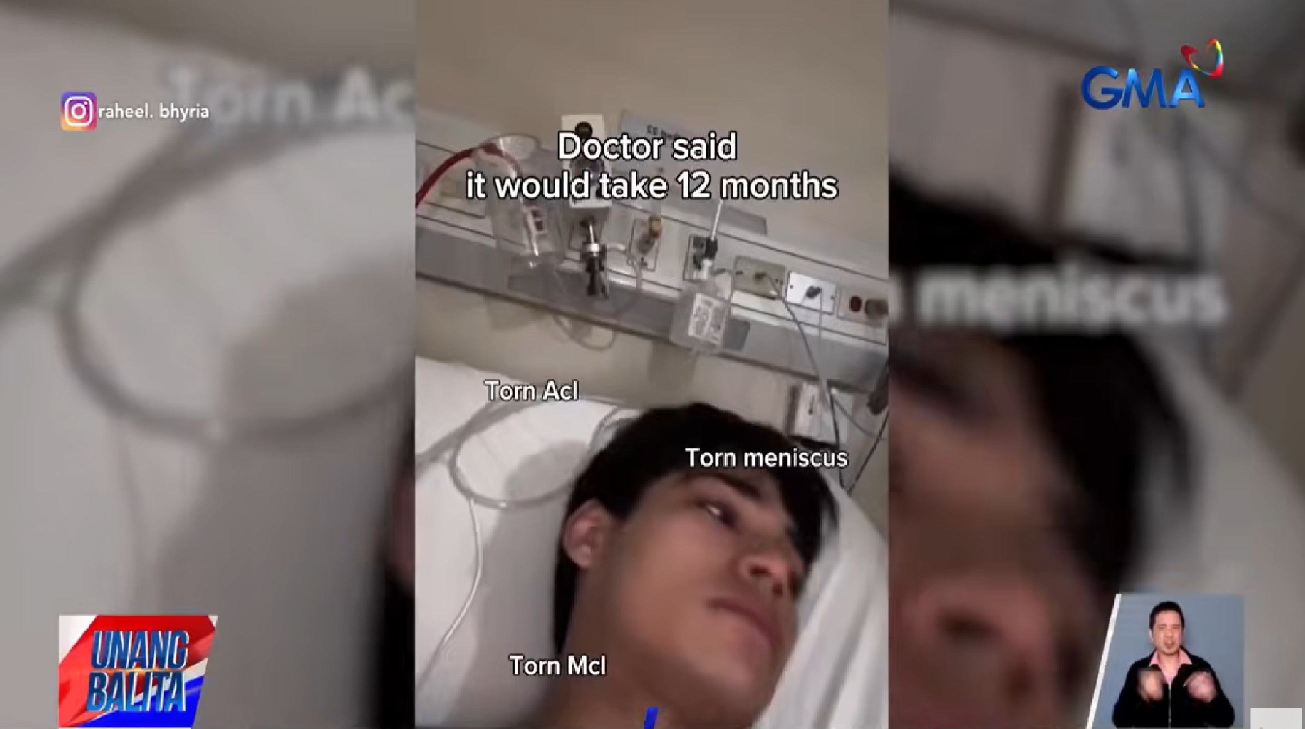 Raheel Bhyria, nagpapagaling matapos magka-injury sa basketball game