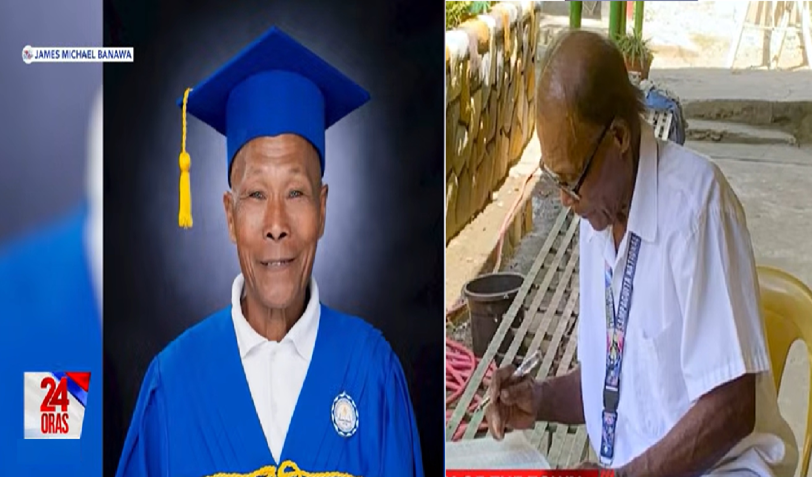 77-anyos na lolo na magtatapos ng Sr. High School, inspirasyon sa mga estudyante at guro