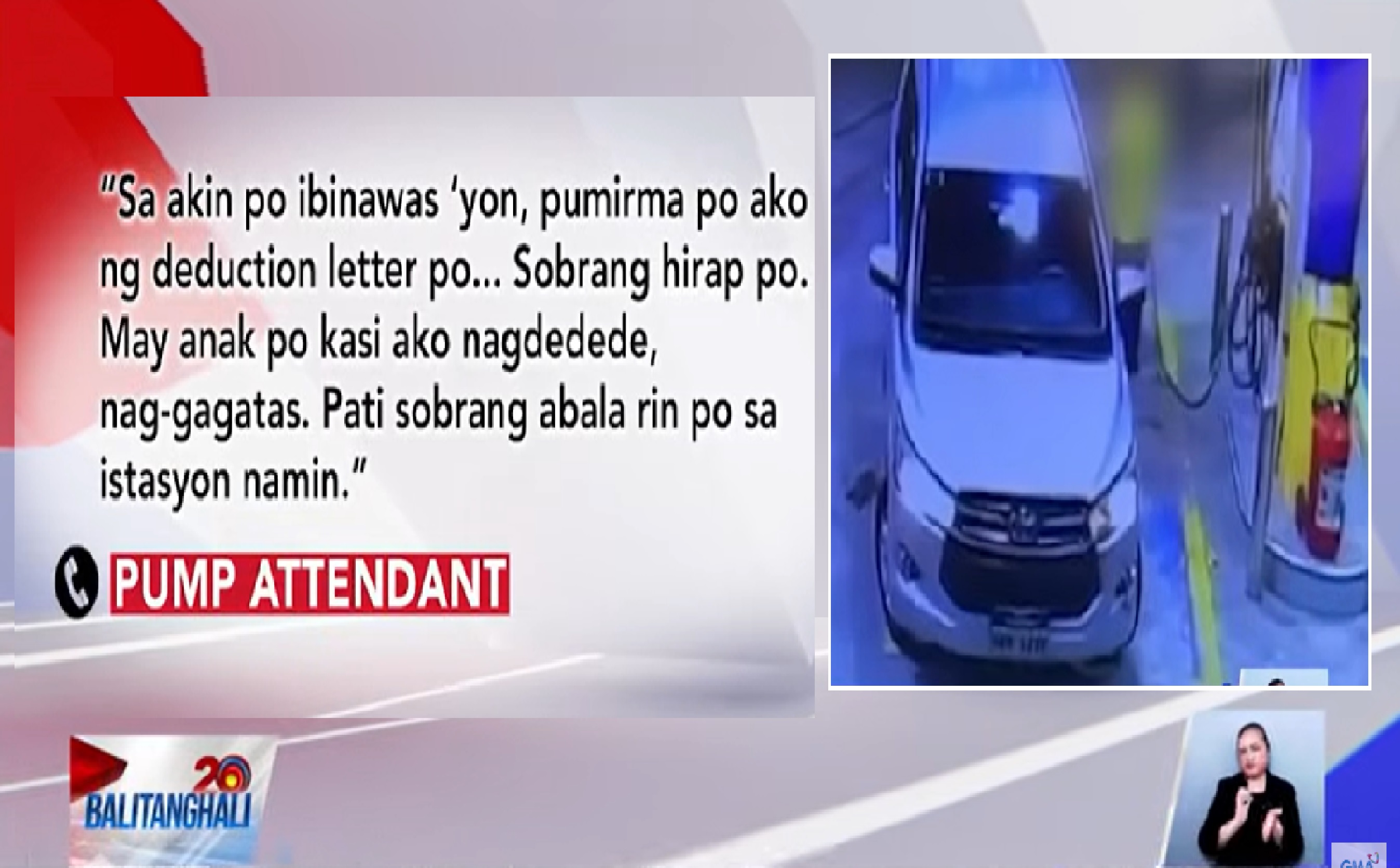 MPV driver, tumakas matapos magpa-full tank; higit P5k na diesel, pump attendant ang magbabayad