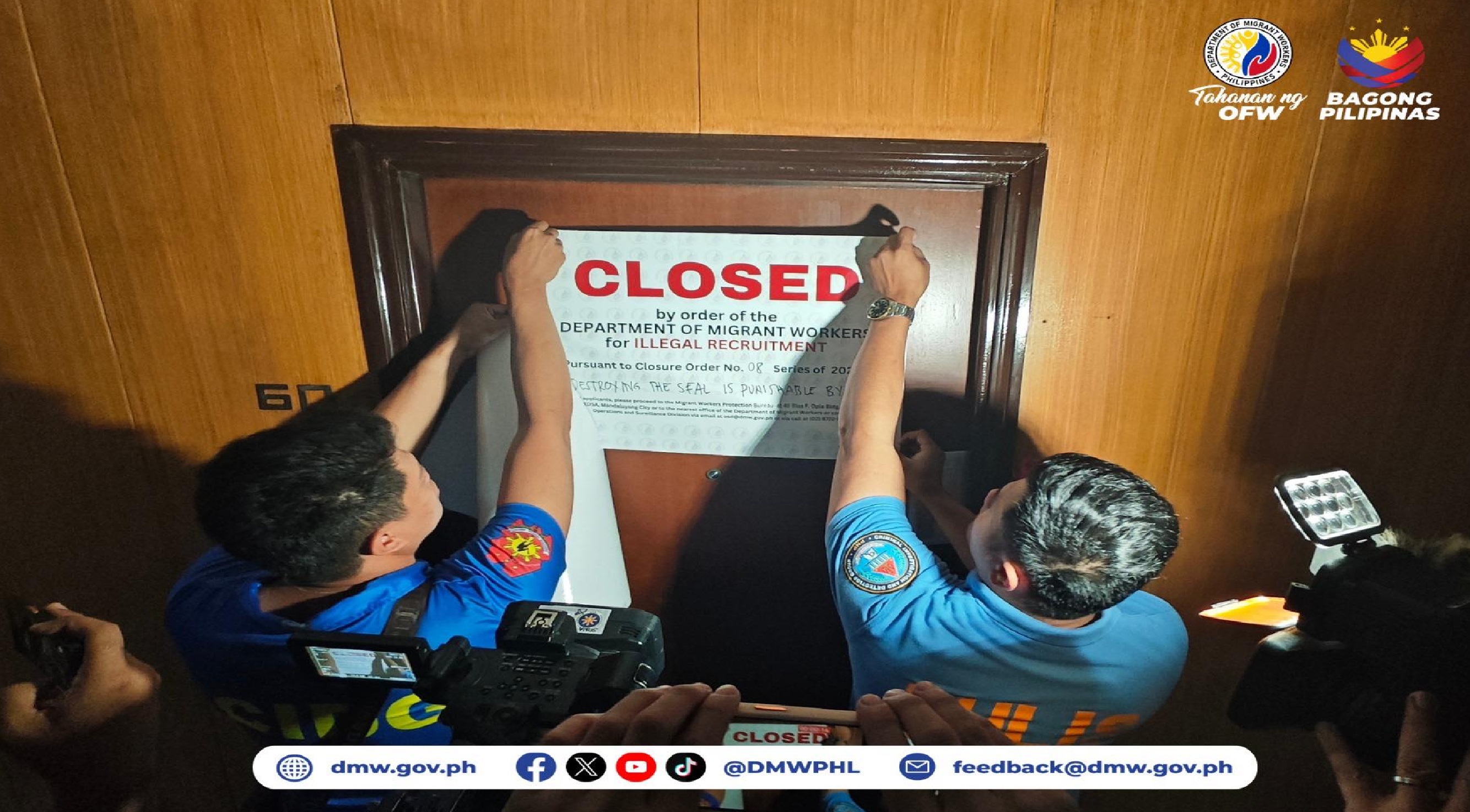 Umano’y illegal recruitment agency sa Binondo, Manila, ikinandado ng DMW