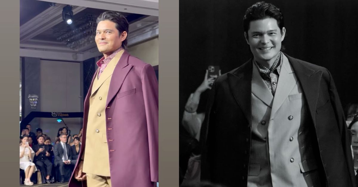 Marian Rivera gushes over Dingdong Dantes as he walks runway for Randy Ortiz
