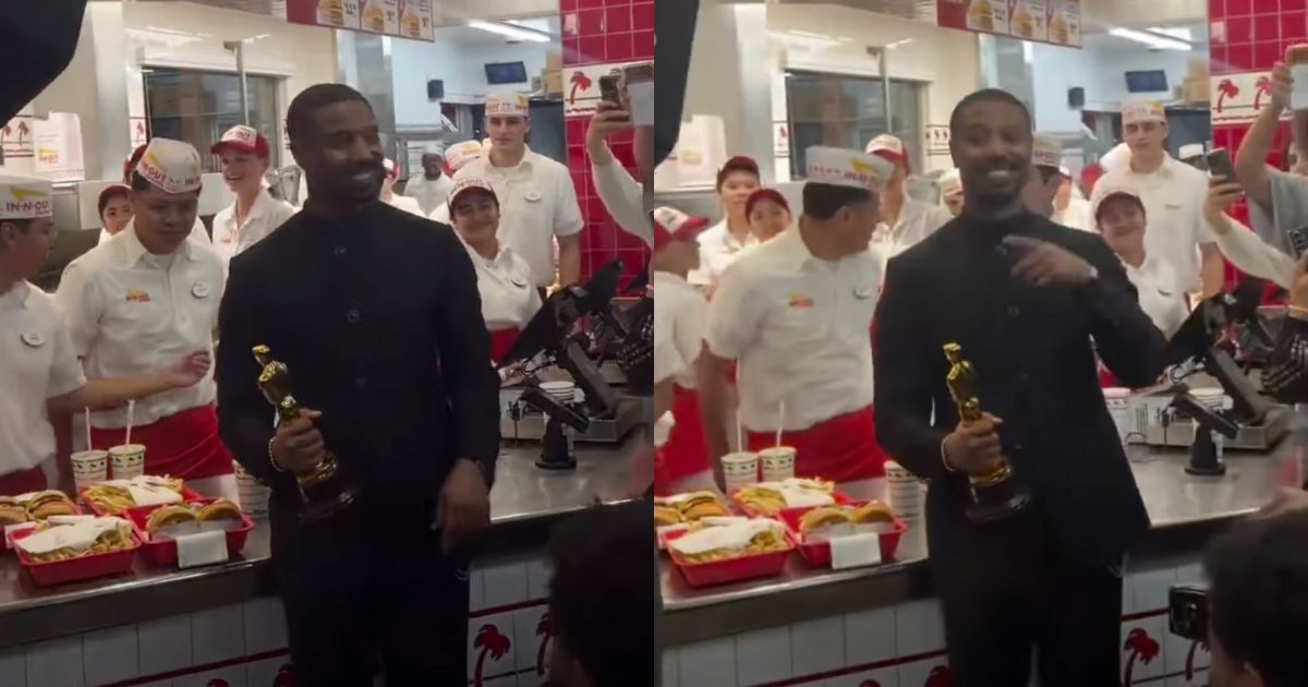 Michael B. Jordan celebrates 1st Oscar win with a fast food meal