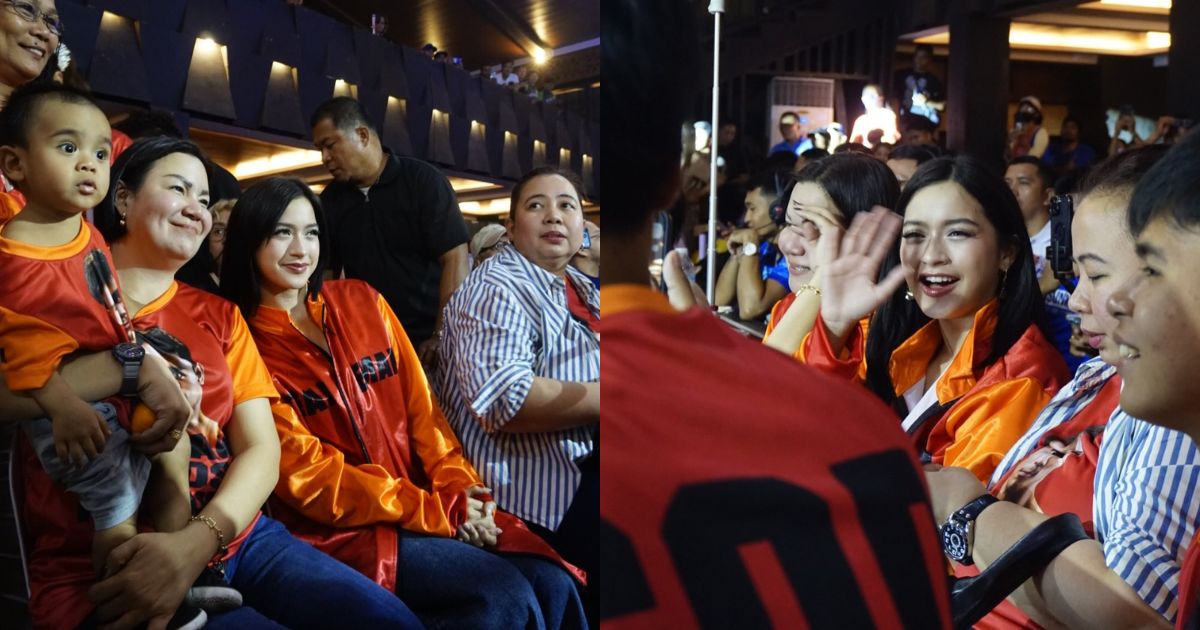 Jillian Ward spotted at Eman Pacquiao's boxing match