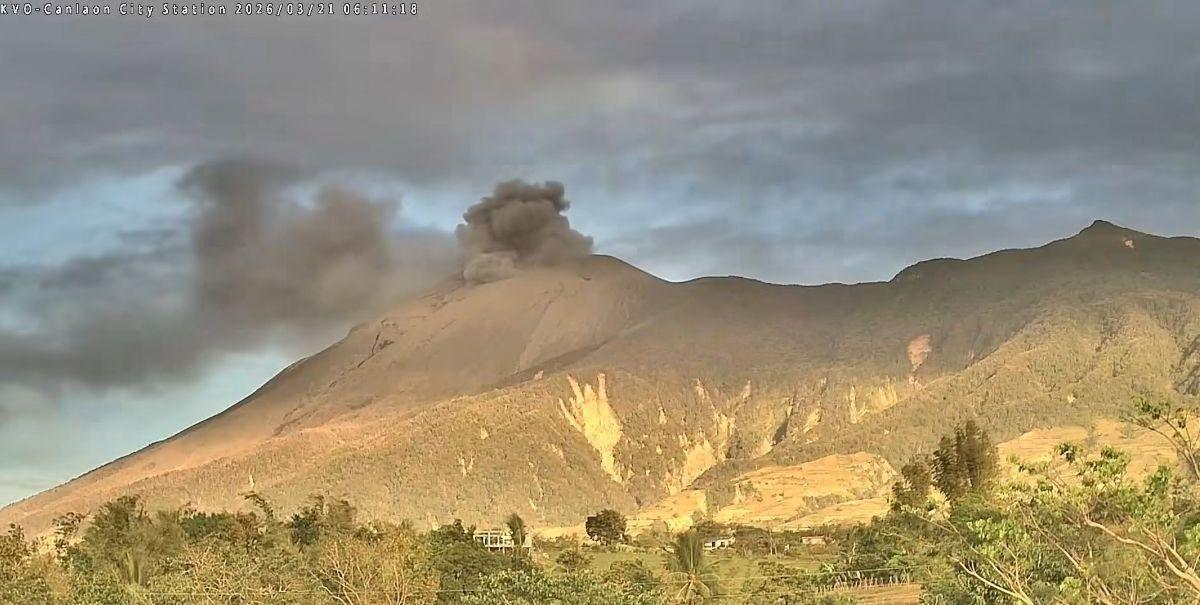 Kanlaon Volcano ash emissions continue as plumes rise above crater