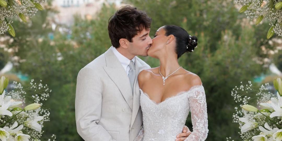 Charles Leclerc, Alexandra Saint Mleux share closer look at civil wedding, reveal plans for second wedding