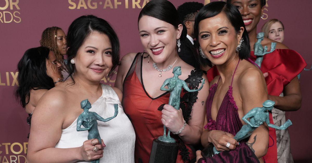 Kristin Vilanueva, Isa Briones, and Amielynn Abellera at The Actor Awards 2026