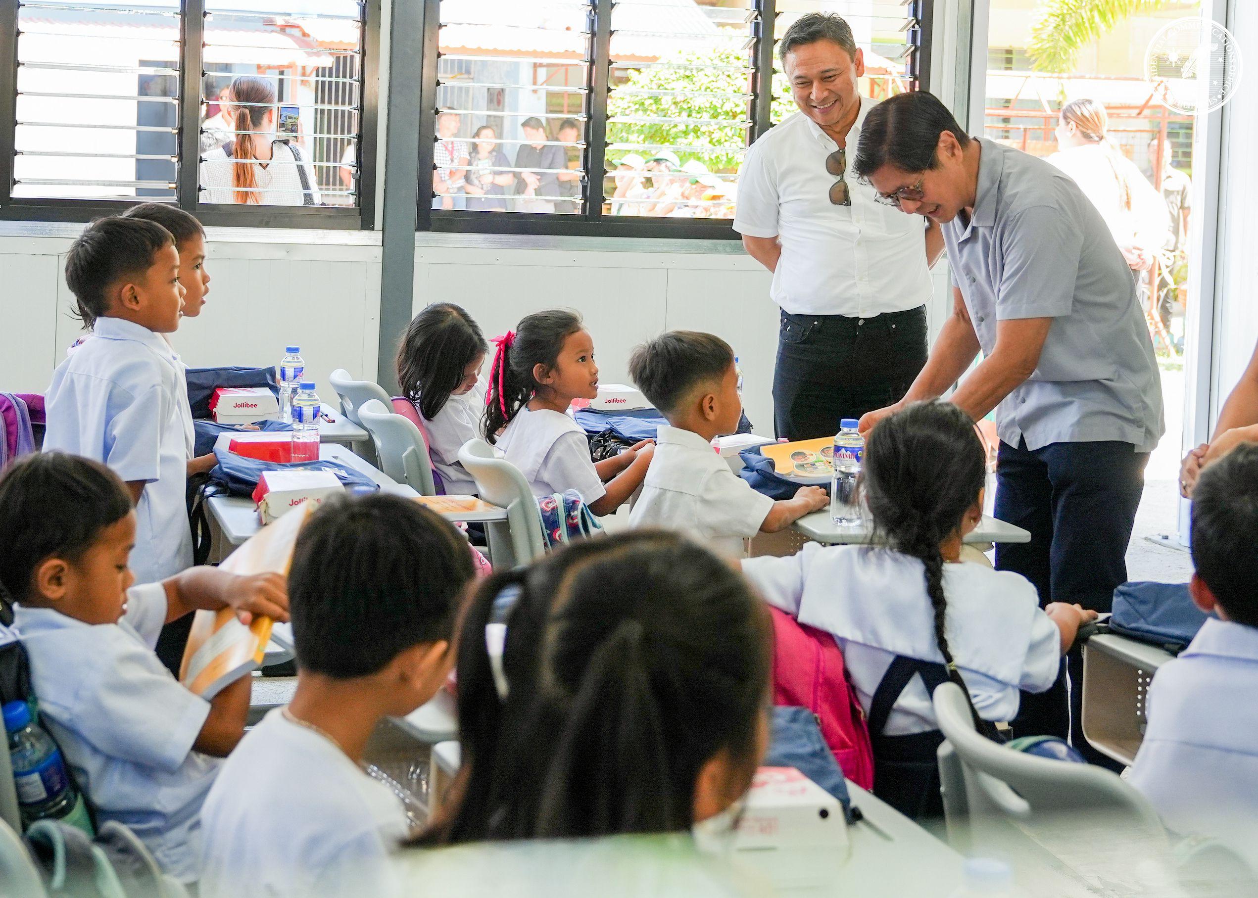 Marcos ensures learning continues in quake-hit Bogo, Cebu