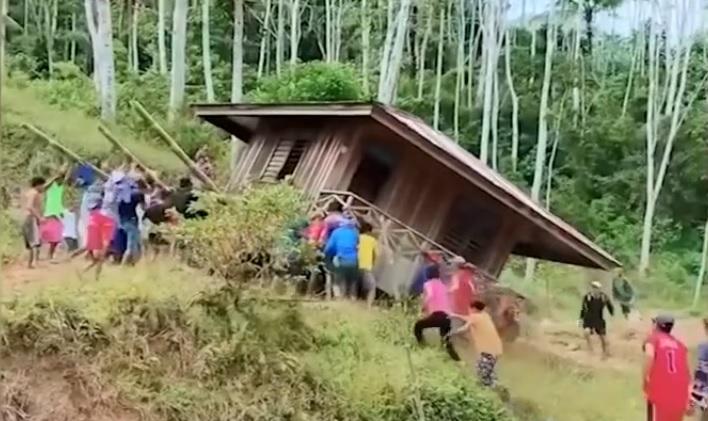 4 sugatan nang mabagsakan ng binubuhat na bahay sa Midsalip, Zamboanga del Sur