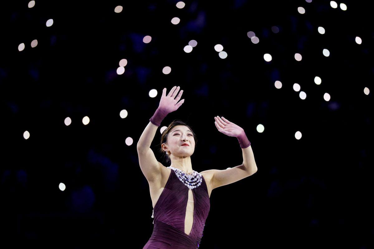 Kaori Sakamoto of Japan at ISU Figure Skating World Championships