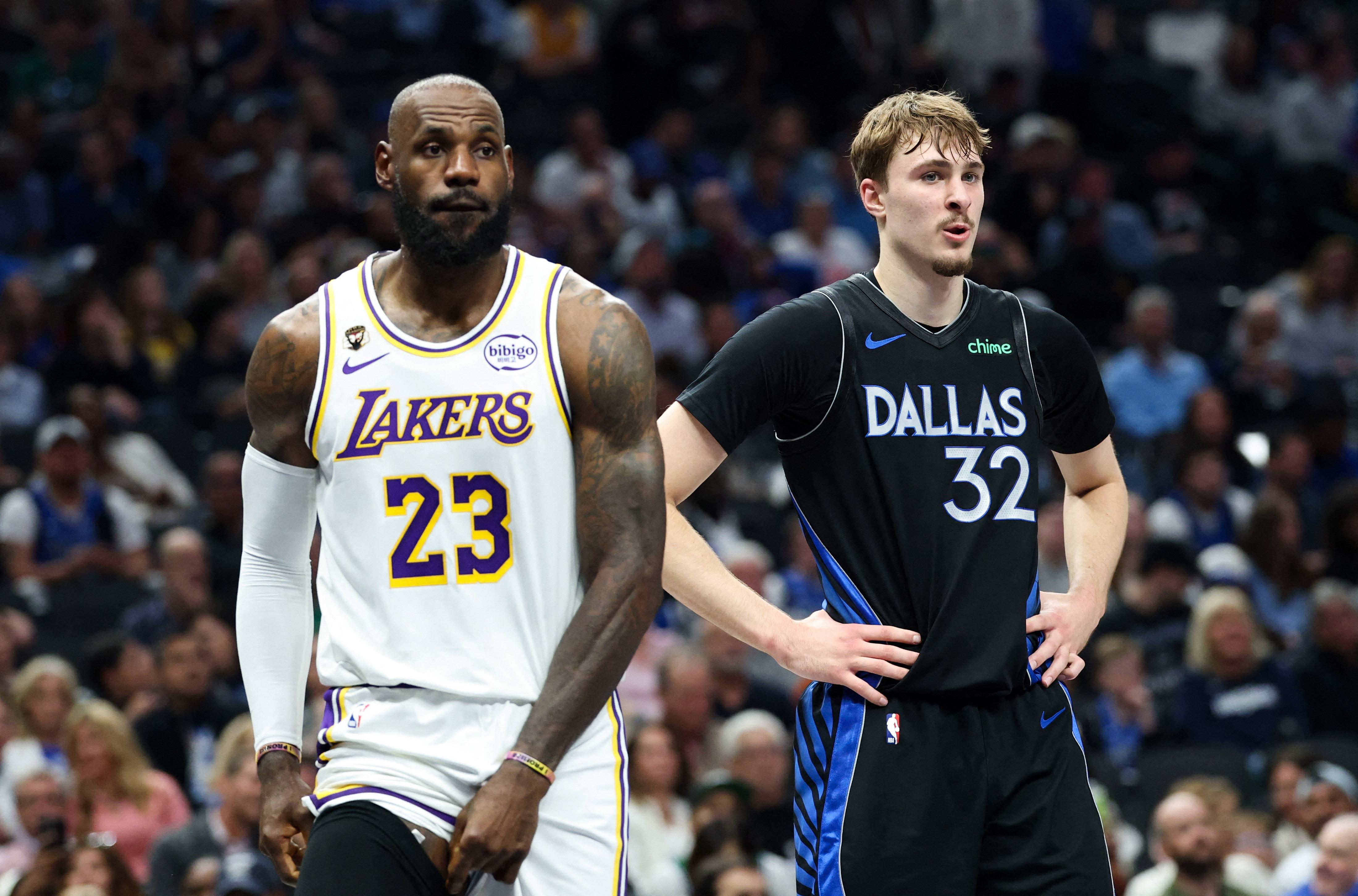 NBA: Lakers’ LeBron James vs Mavs’ Cooper Flagg