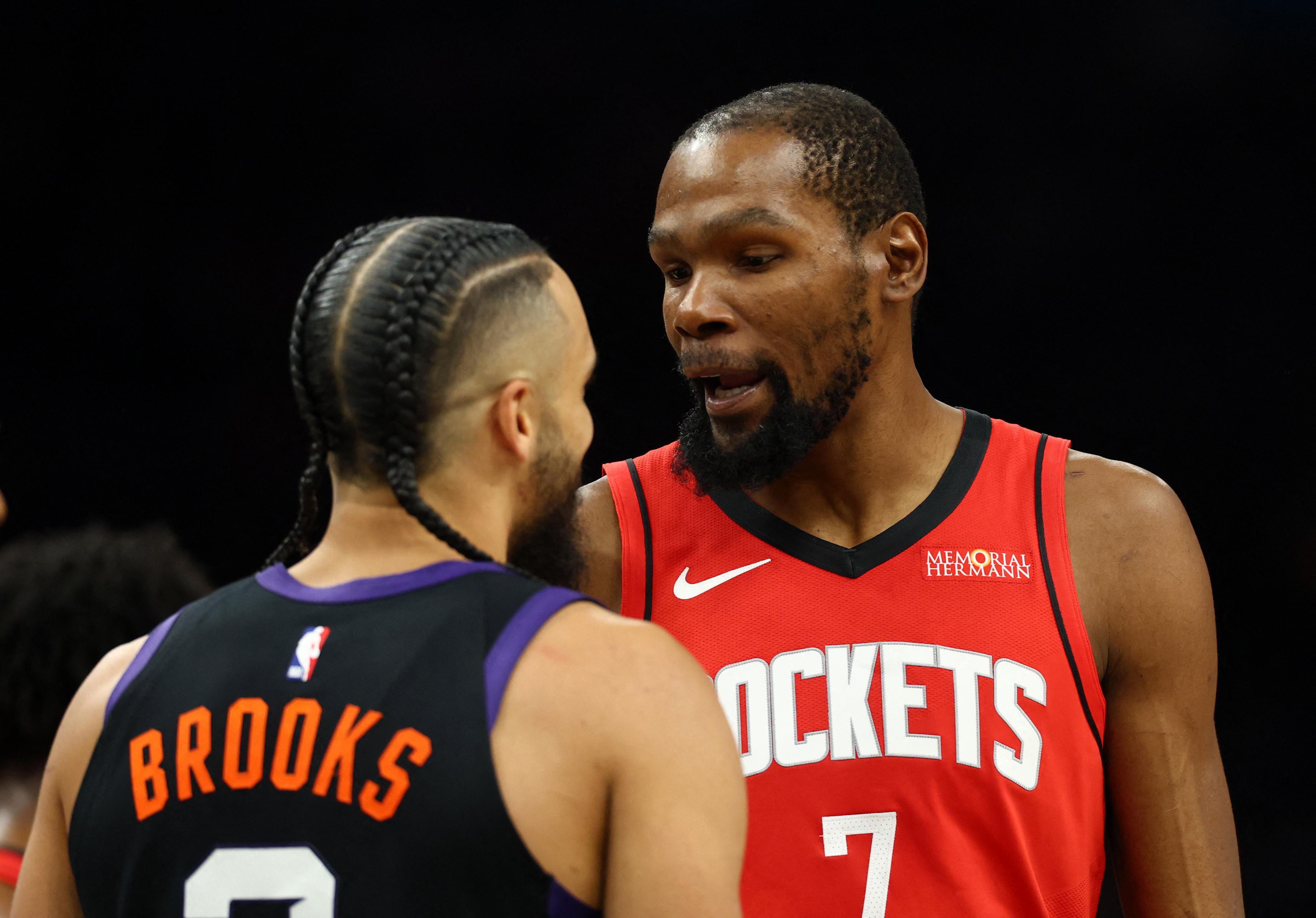 NBA: Rockets’ Kevin Durant vs Suns’ Dillon Brooks
