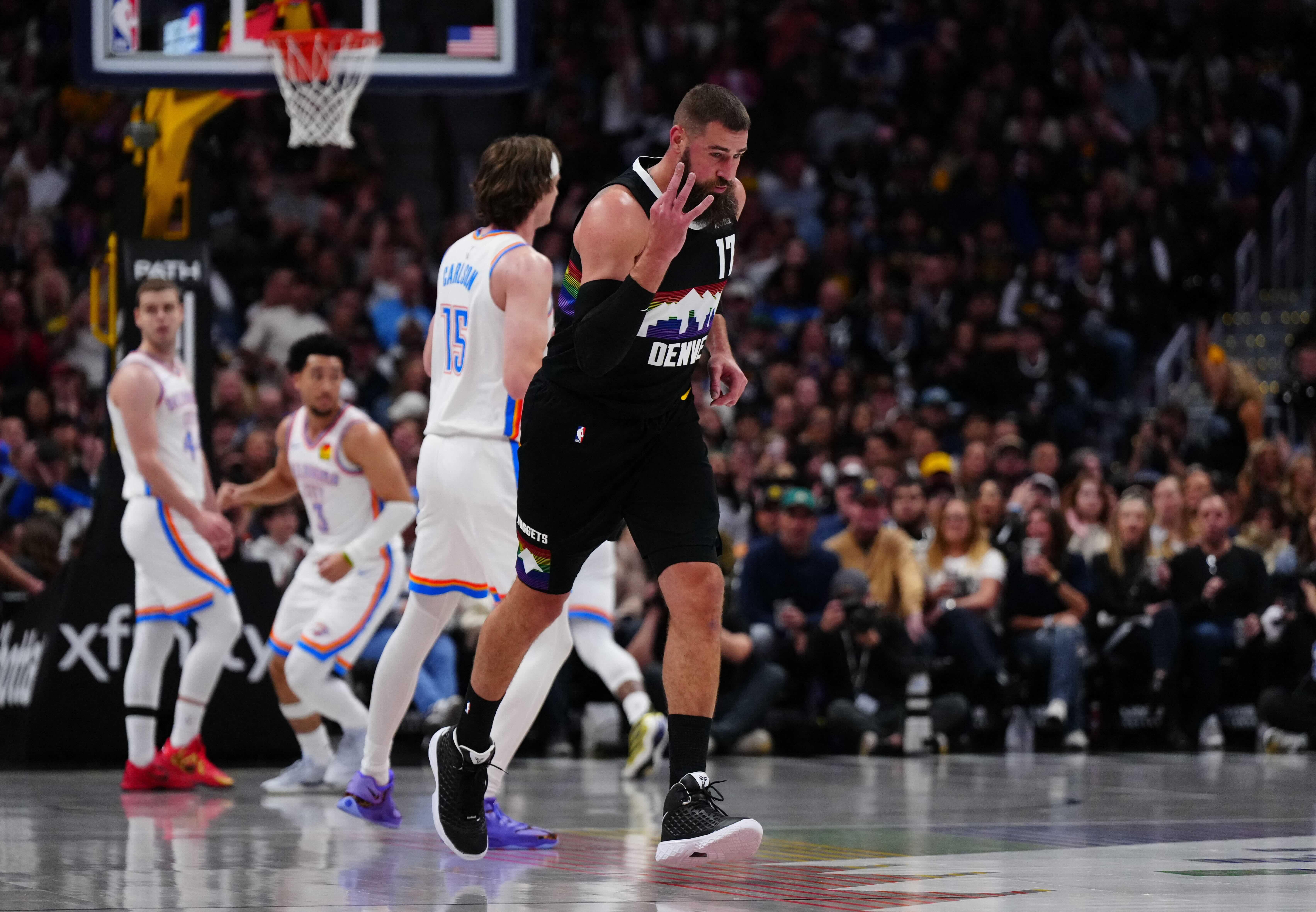 NBA: Nuggets win 11th straight as reserves outlast Thunder counterparts