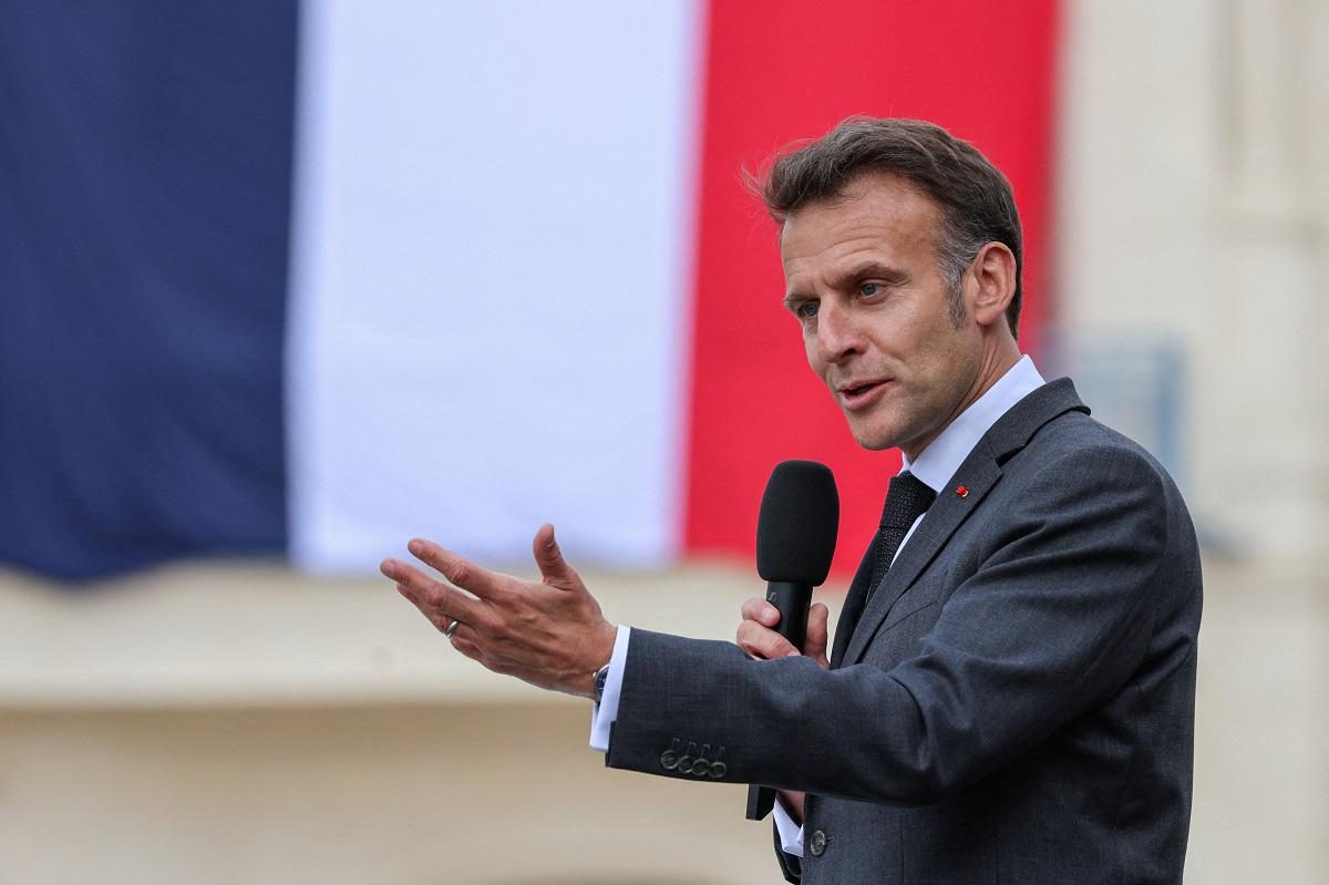 Switch off and read, France’s Macron tells teenagers
