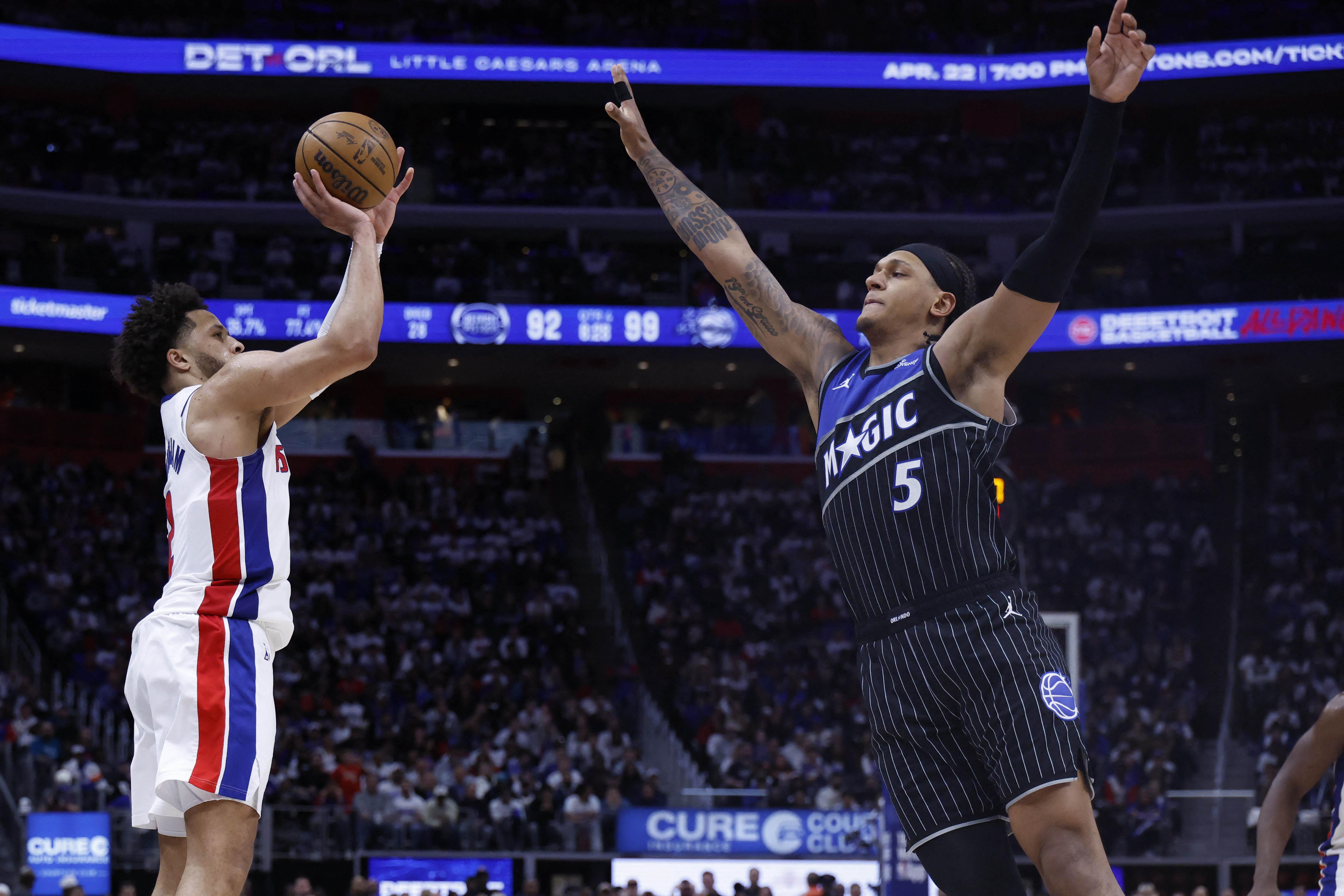 NBA: Pistons’ Cade Cunningham and Magic’s Paolo Banchero