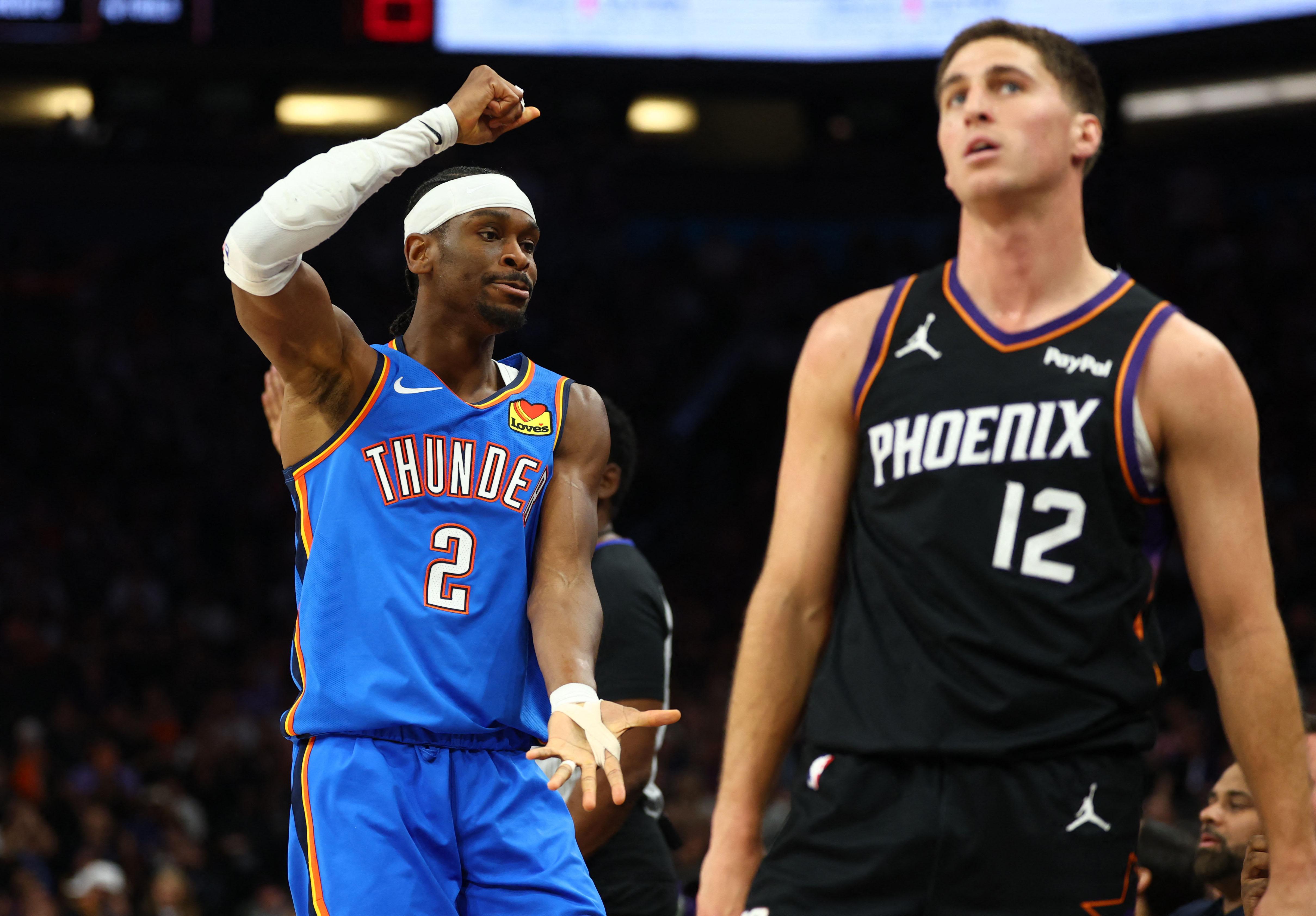 NBA: Shai Gilgeous-Alexander, Thunder finish sweep of Suns