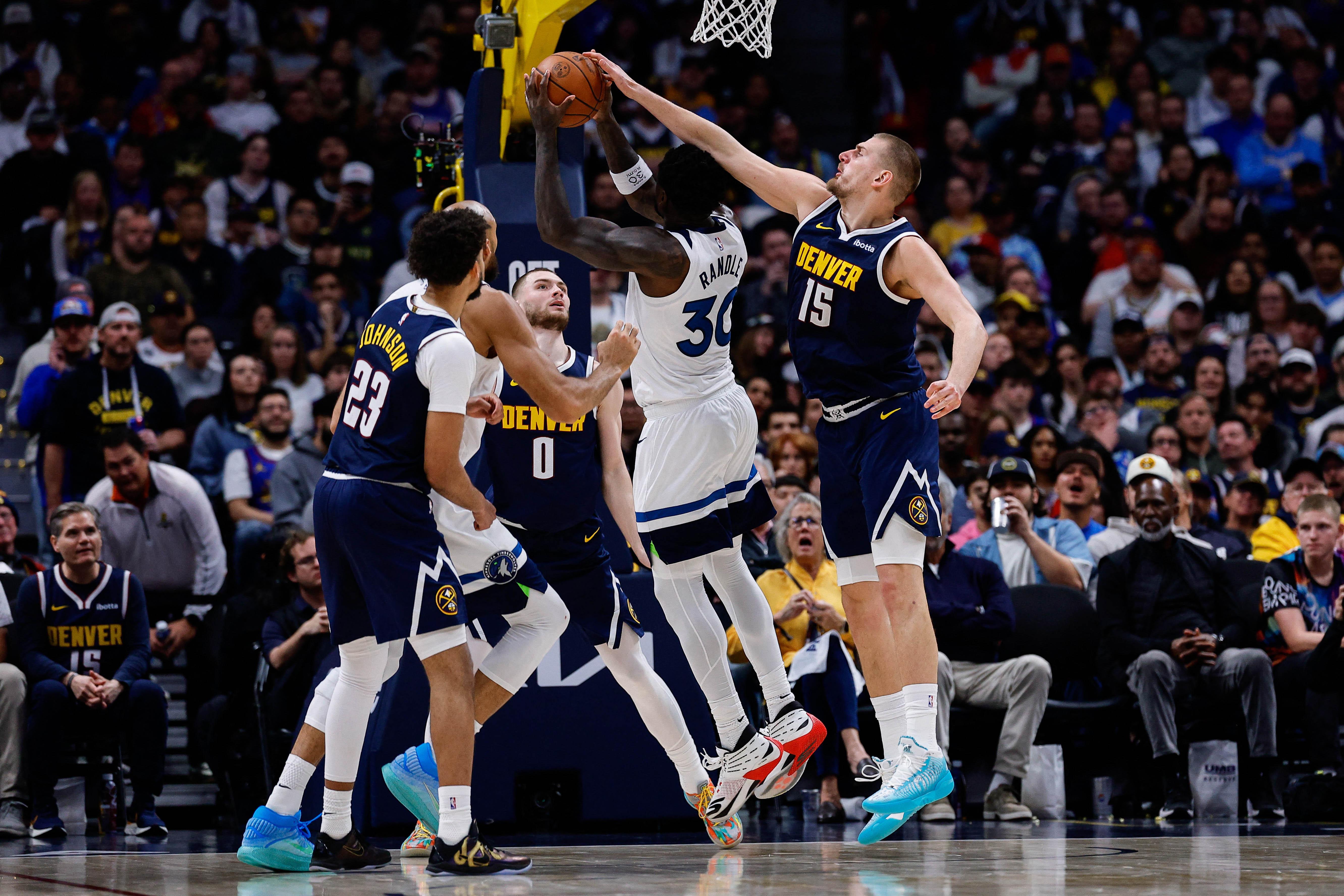 NBA: Wolves’ Julius Randle and Nuggets’ Nikola Jokic
