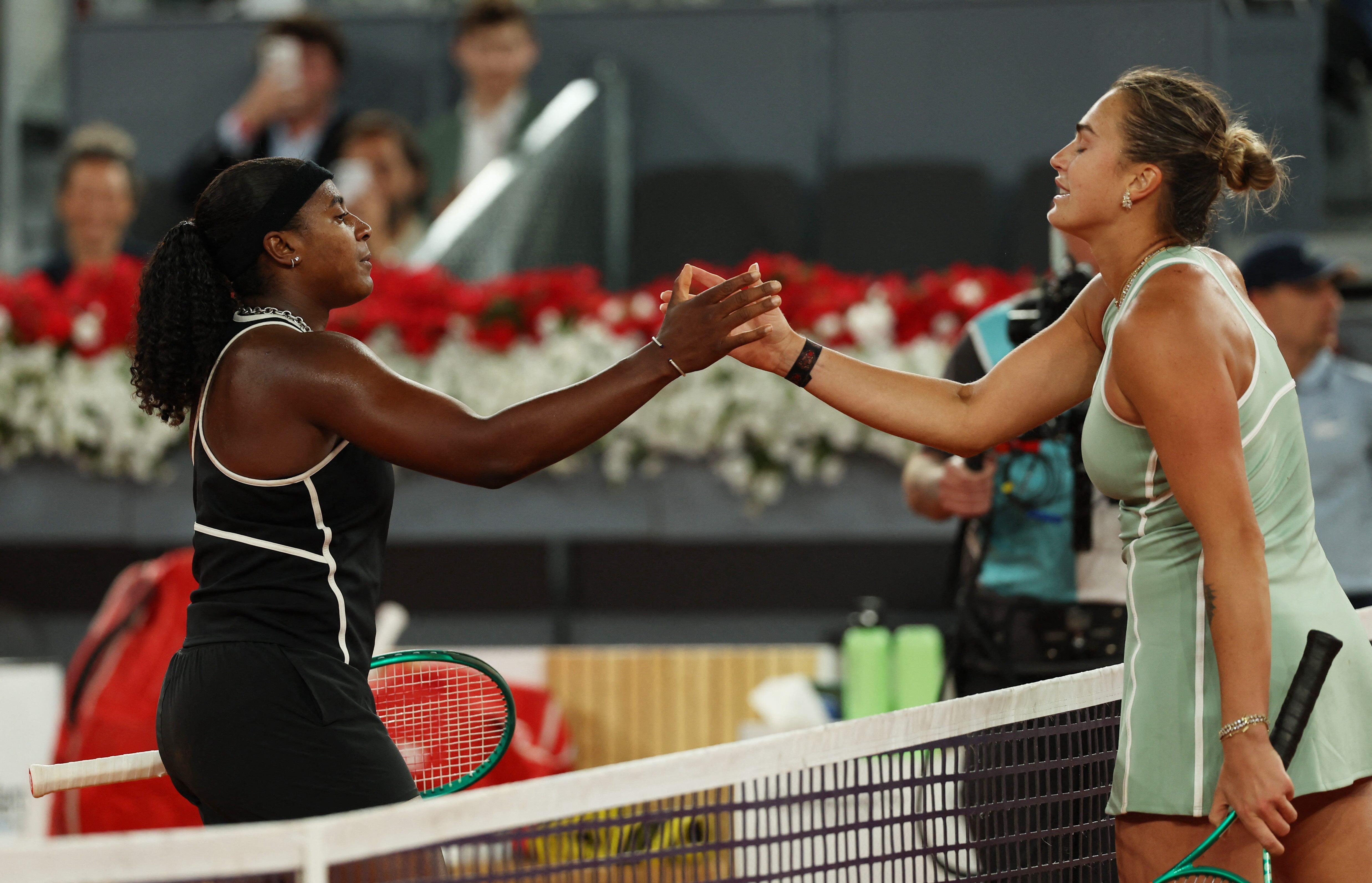 Hailey Baptiste saves six match points to stun Aryna Sabalenka in Madrid Open
