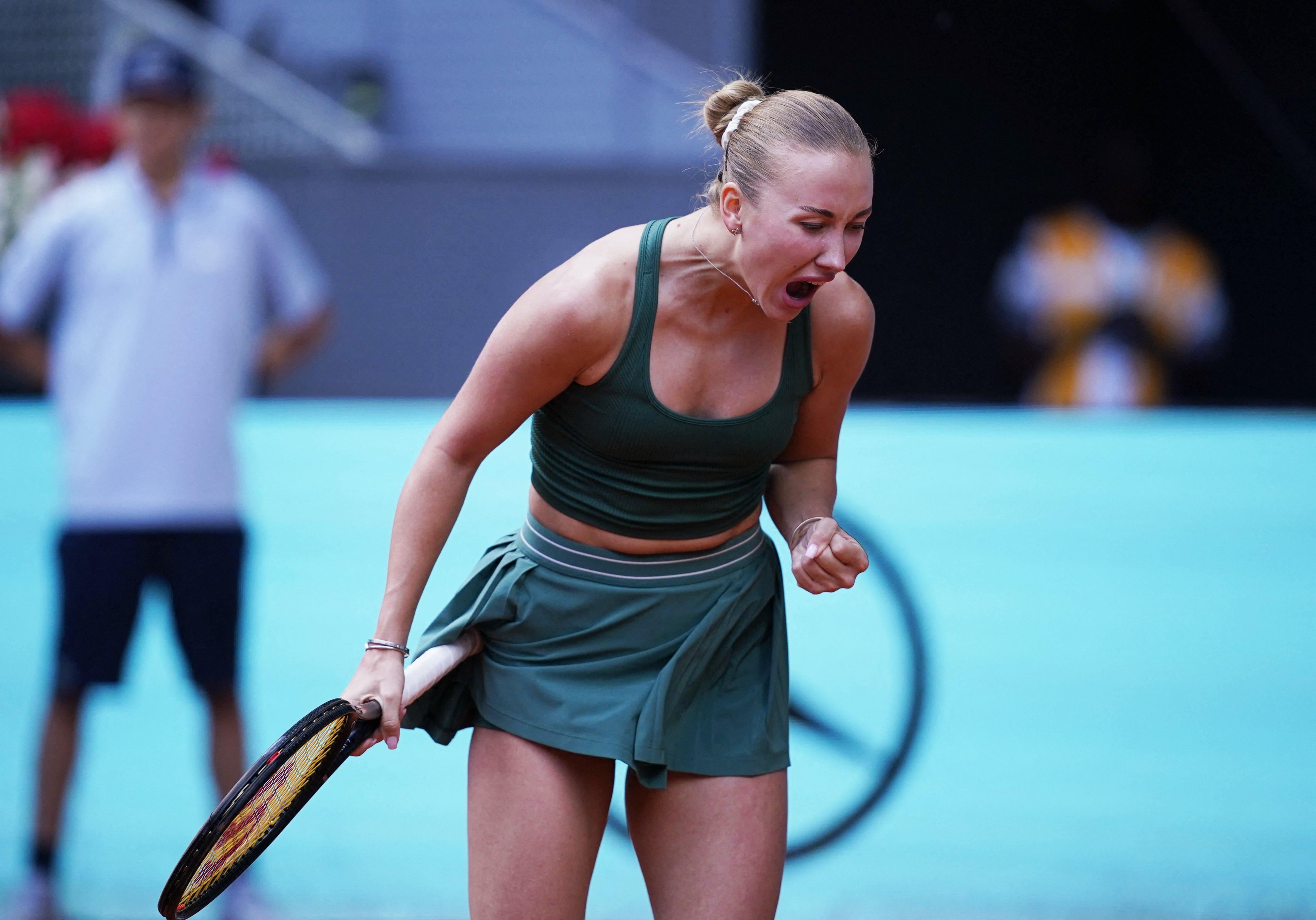 Anastasia Potapova upsets former World No. 1 Karolina Pliskova in Madrid Open